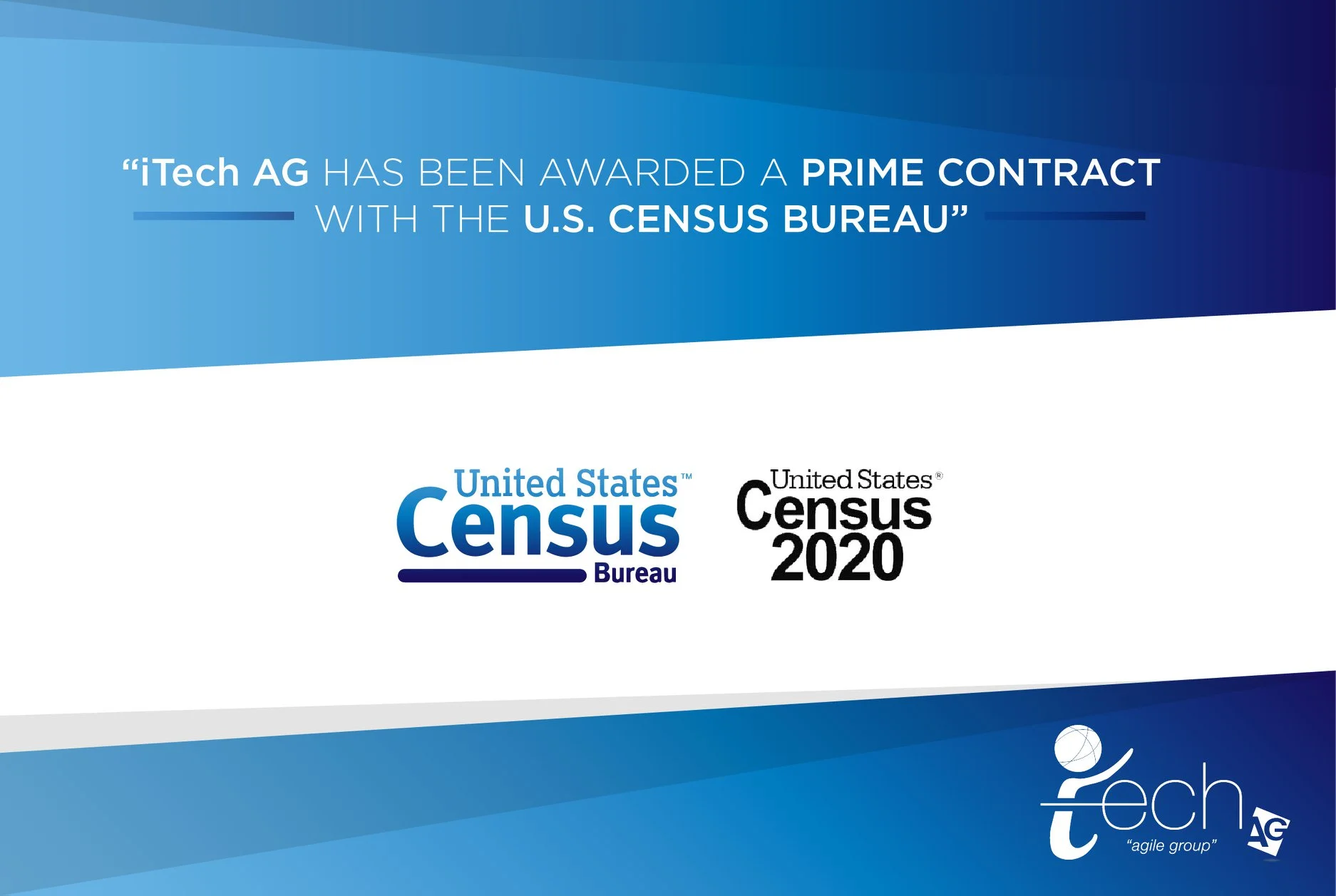 New Prime Contract: U.S. Census Bureau — iTech AG