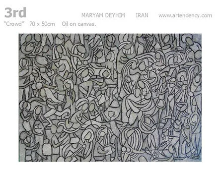 Maryam takes 3rd place in Best Cubism Of 2015 American Art Awards