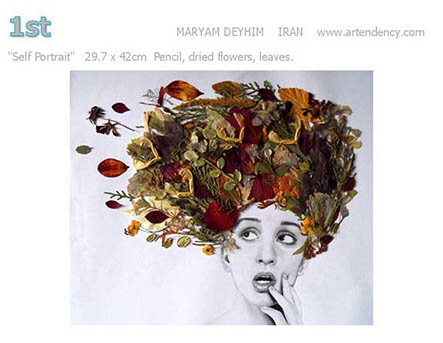 Maryam takes 1st place in Best Self-Portraits category Of 2015 American Art Awards
