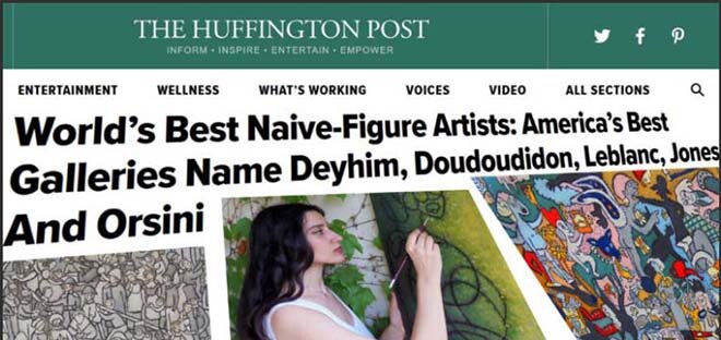 Maryam takes both 1st and 2nd Place in Best NAIVE-HUMAN FIGURE category Of 2016 American Art Awards