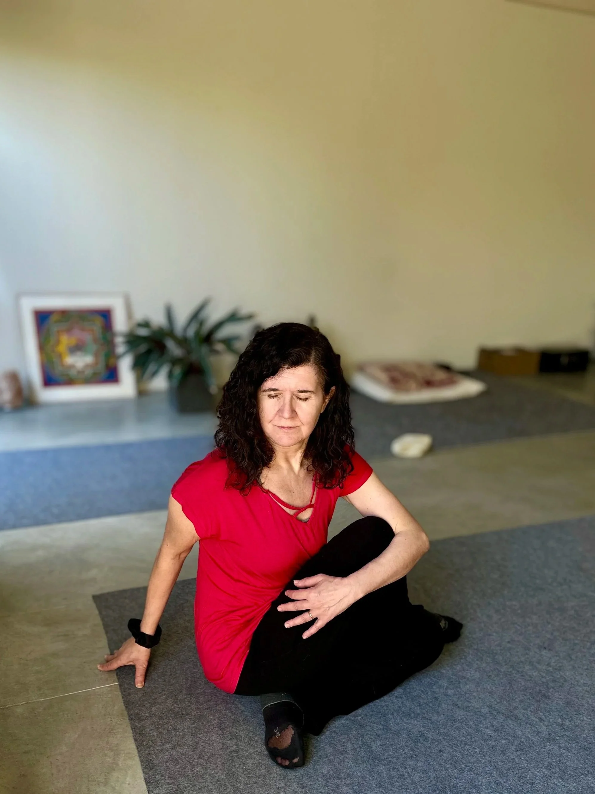 Ardha matsyendrasana a Siddharta