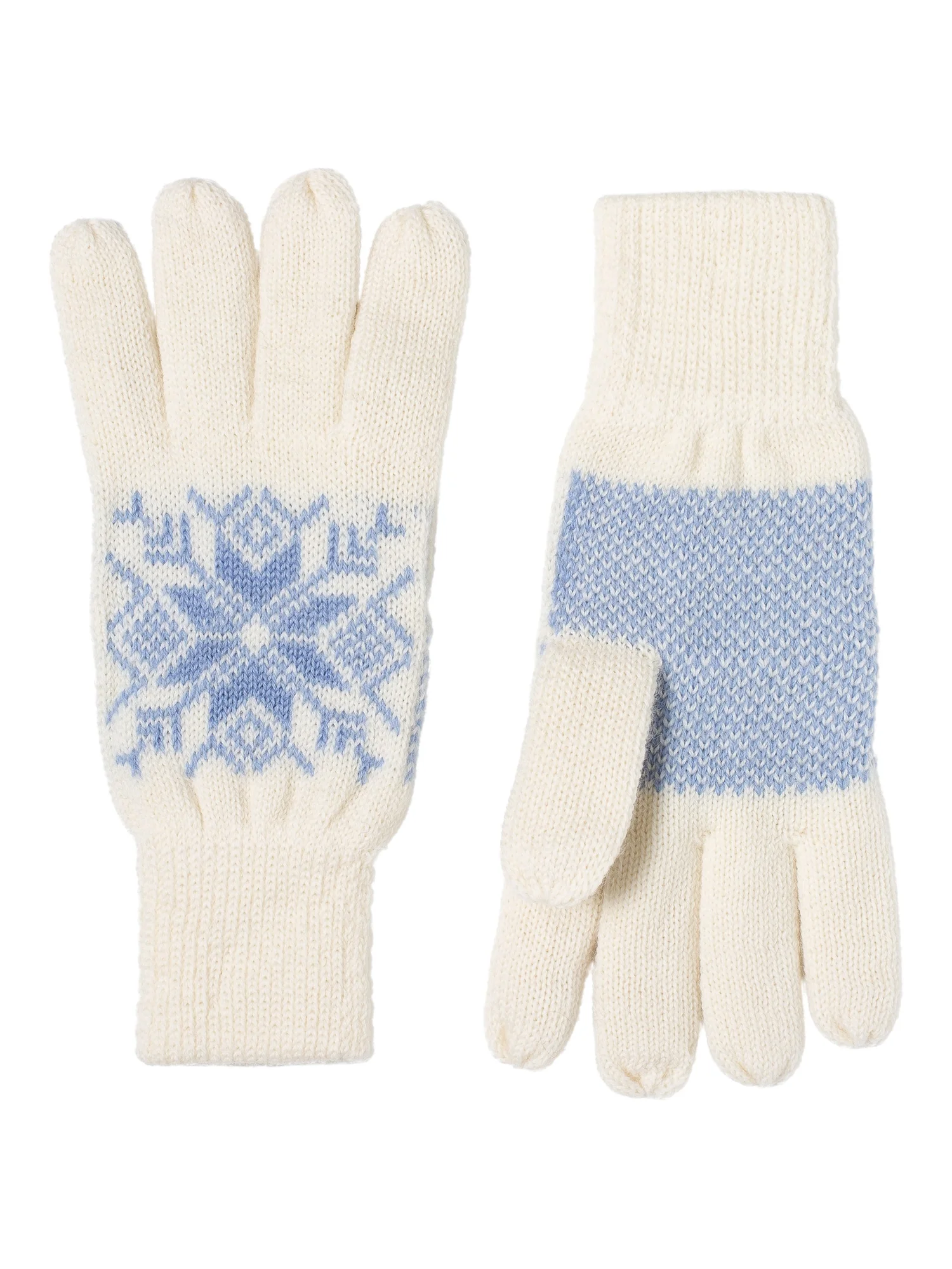 Norlender Knitwear UK — Snowflake woolen gloves