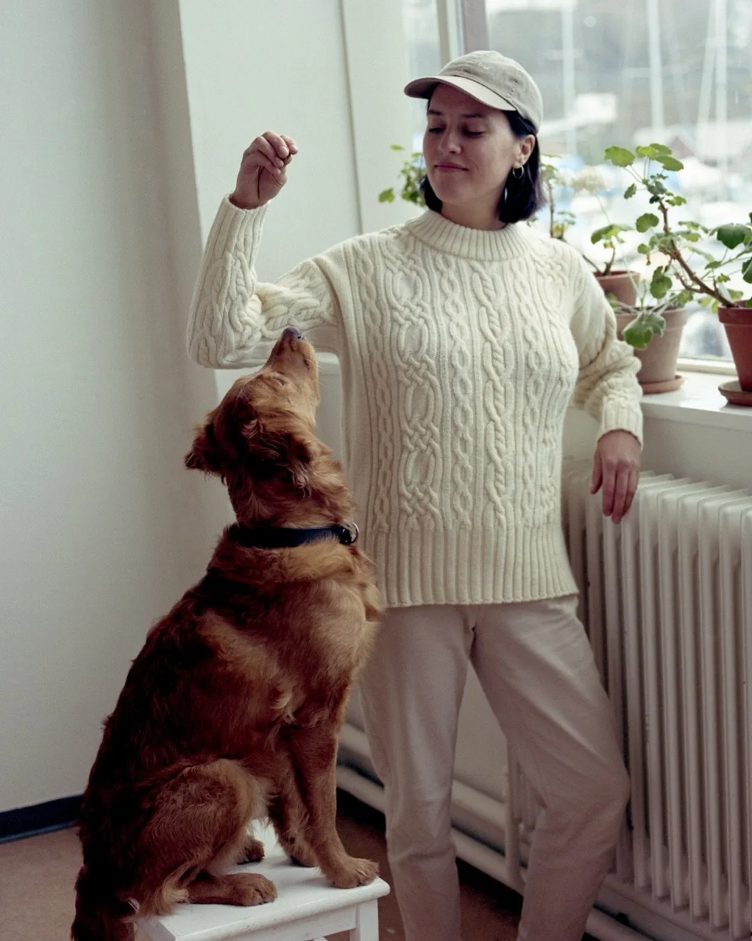 Torunn &bull; A softer take on a classic cable knit. With a more feminine and boxy fit. Knitted in Norway from Norwegian wool at our historical factory by the fjord.