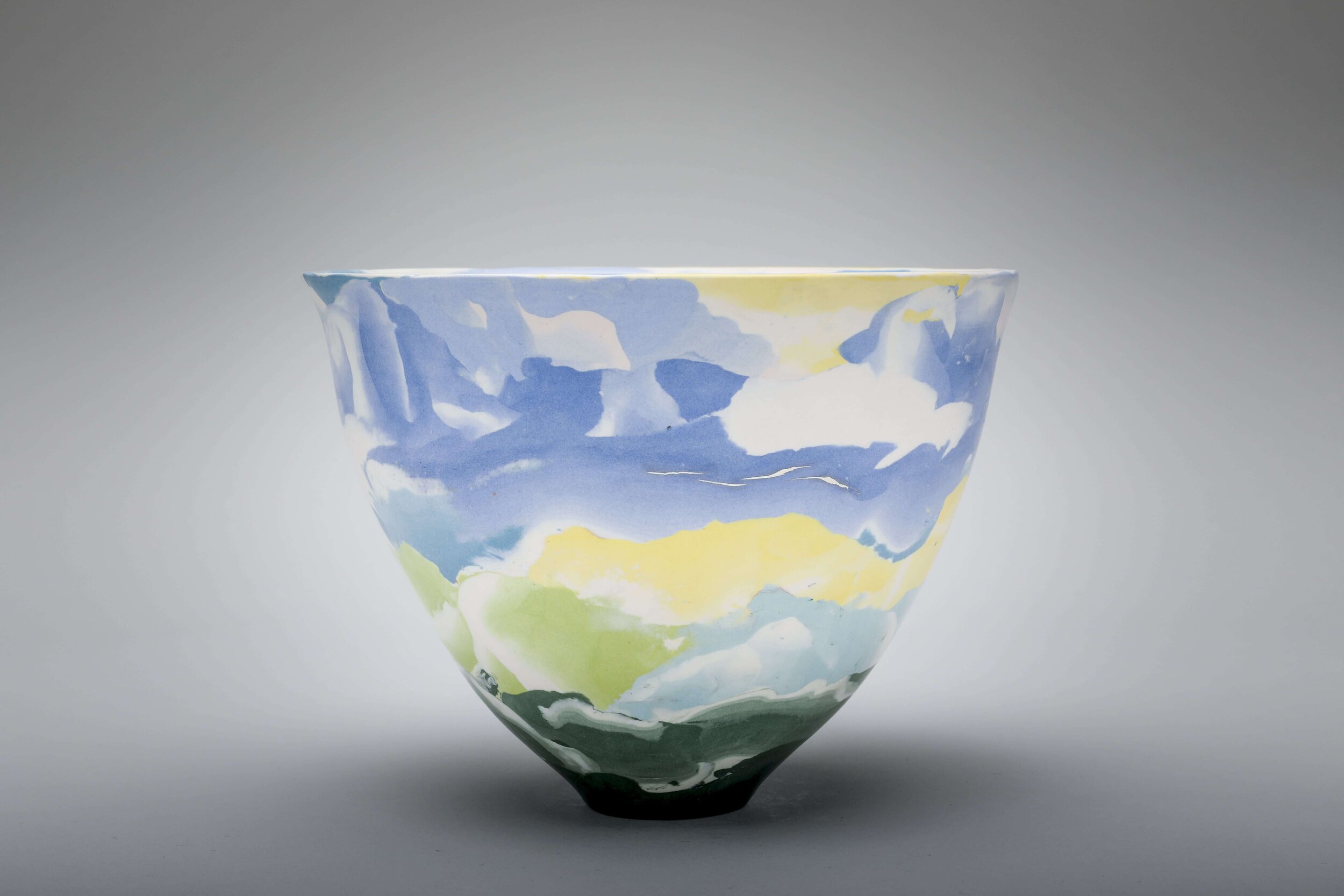 Porcelain Nerikomi bowl