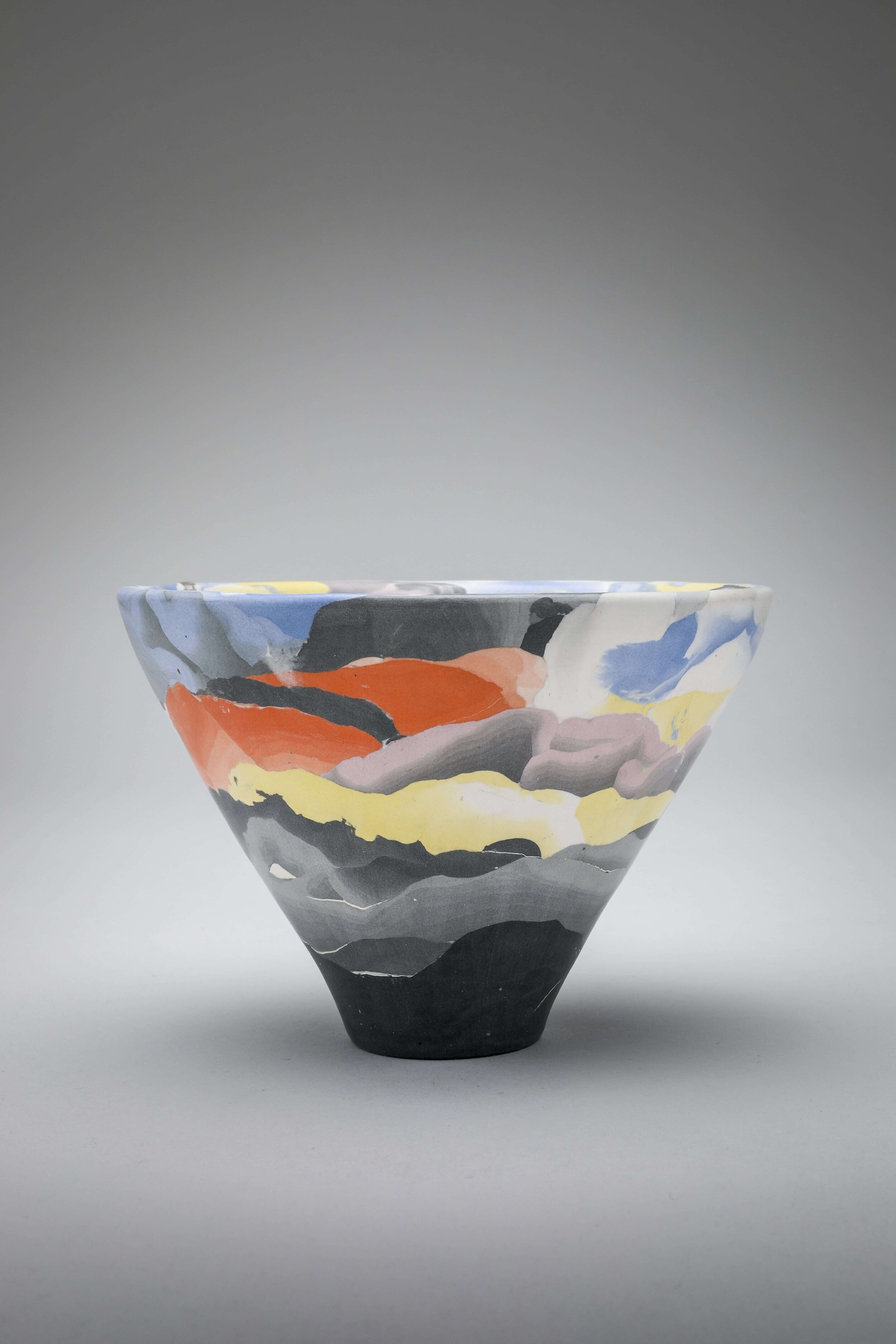 Porcelain Nerikomi bowl