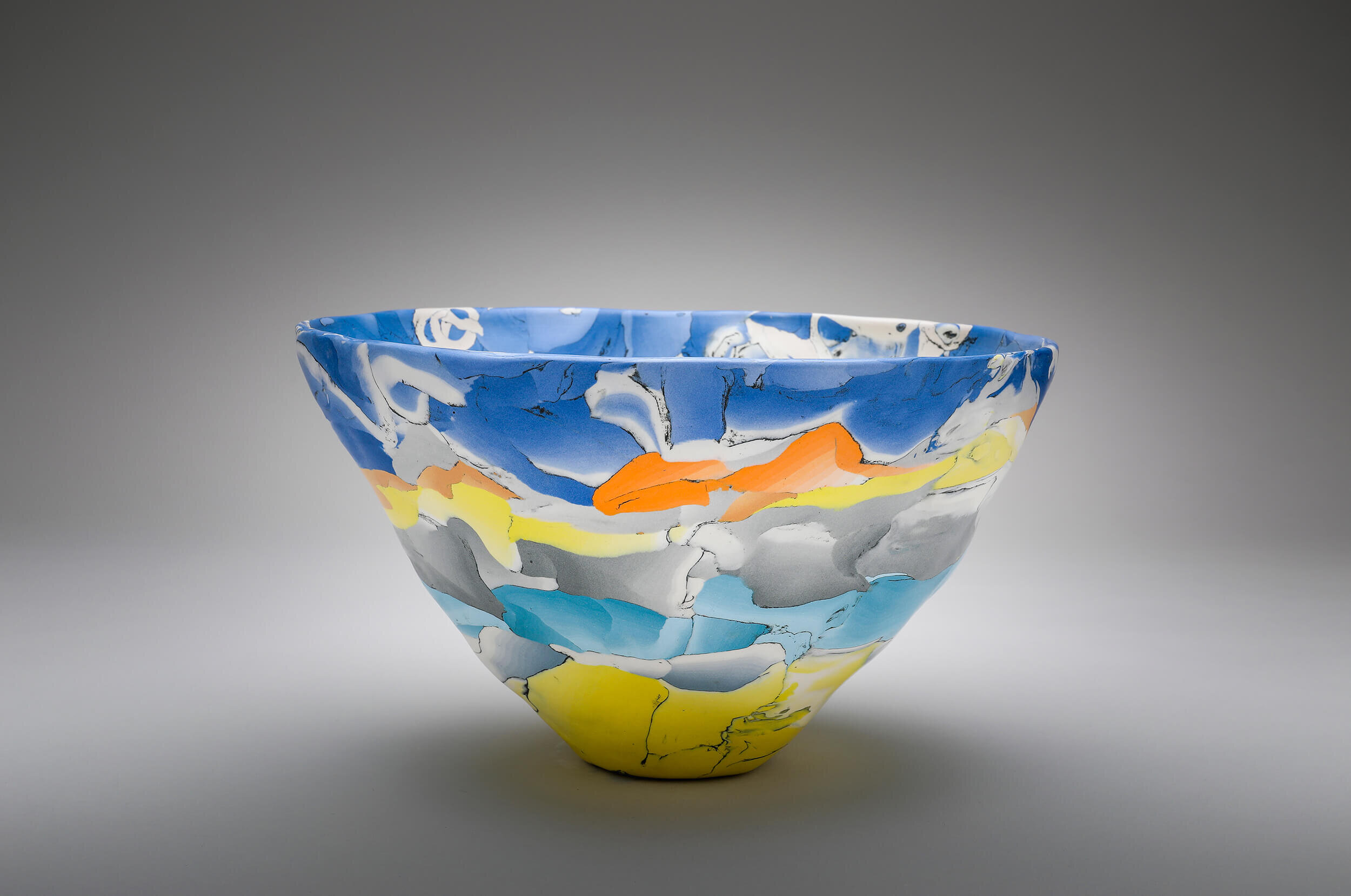 Porcelain Nerikomi bowl