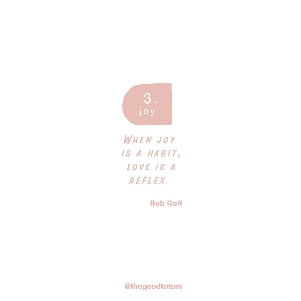 &laquo;&nbsp;Quand la joie est une habitude, l&rsquo;amour est un r&eacute;flexe&nbsp;&raquo; Bob Goff
〰️
La joie c&rsquo;est ce qui doit guider ton coeur et tes actions au quotidien, c&rsquo;est l&rsquo;&eacute;tincelle pr&eacute;cieuse qui prot&egr