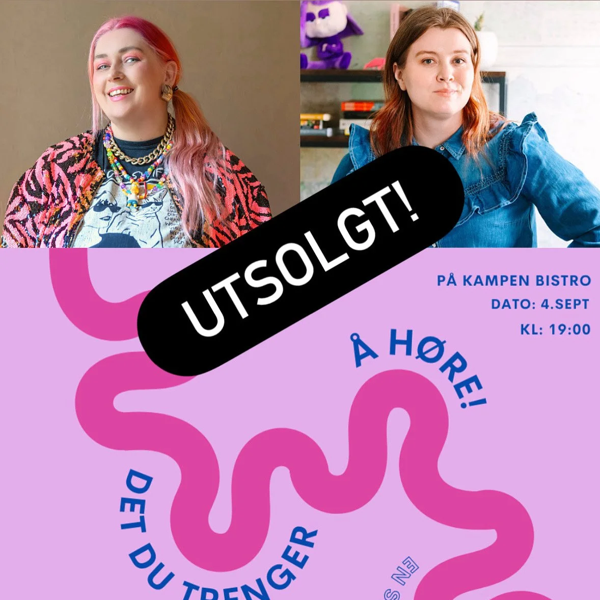 Premieren på “Det du trenger å høre” med Ida Jackson er utsolgt!