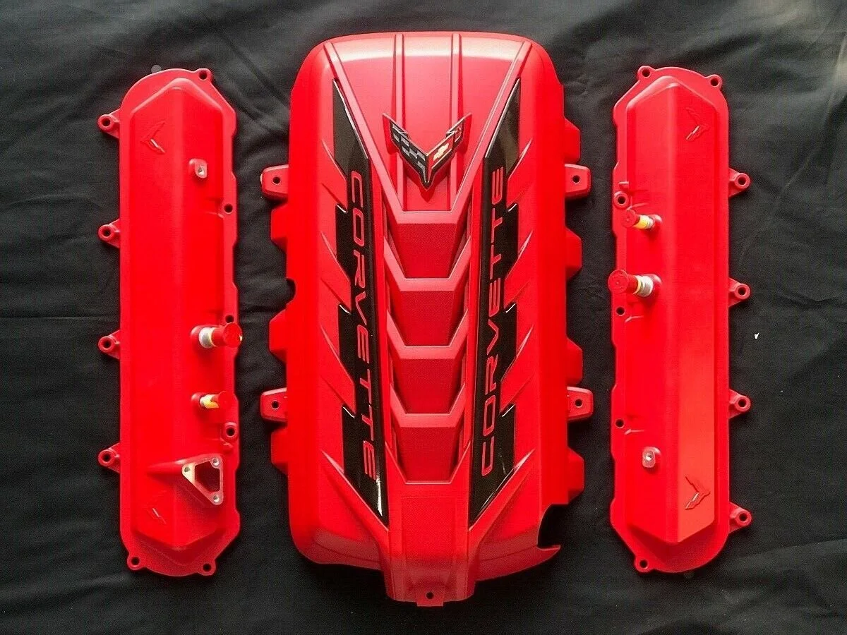 TORCH RED ENGINE COVER AND VALVE COVERS