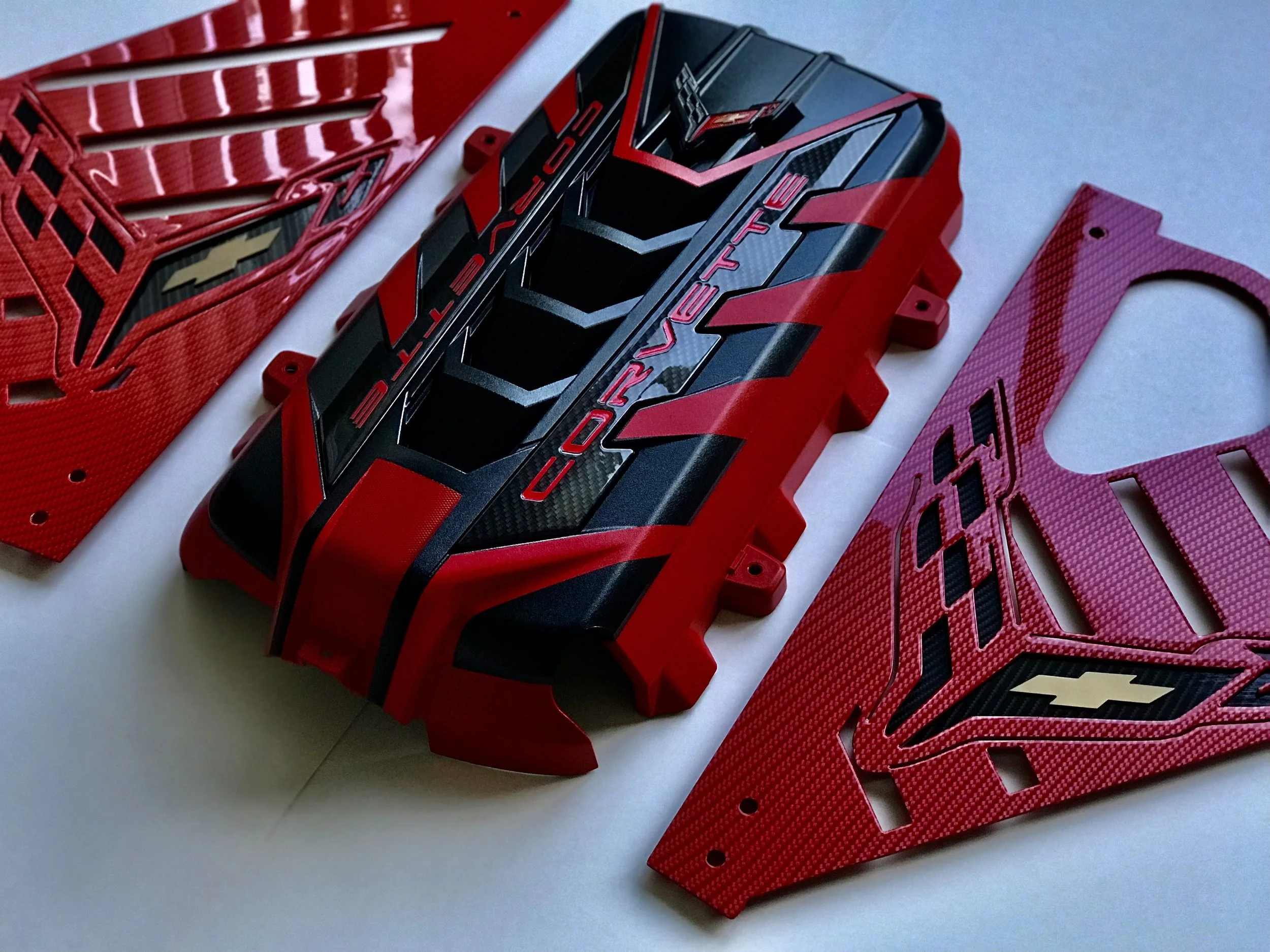 TORCH RED CARBON FLASH CARBON FIBER APPEARANCE PACKAGE — RACEREADYPANELS
