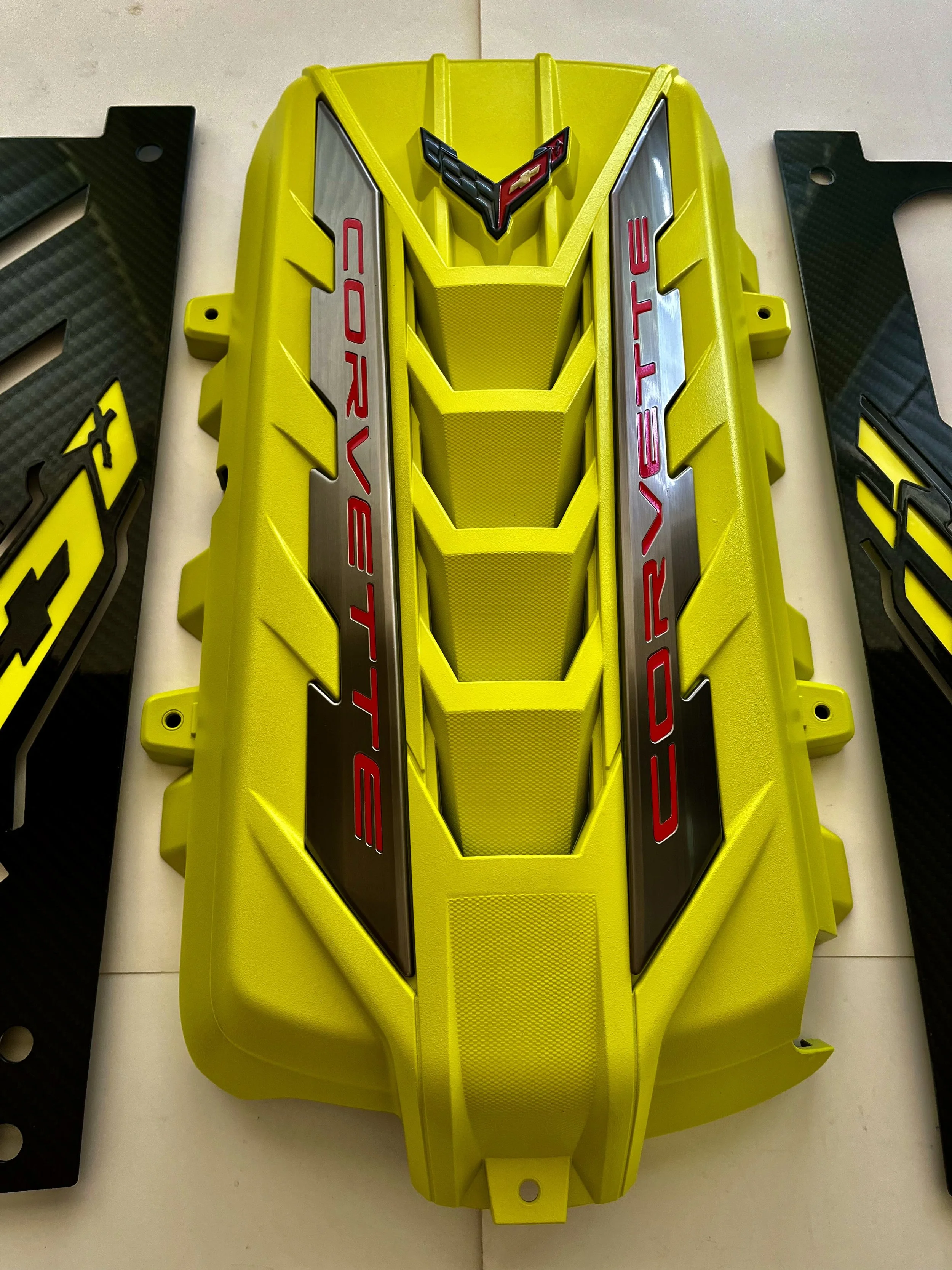 ACCELERATE YELLOW OEM RAILS CARBON FIBER APPEARANCE PKG. — RACEREADYPANELS
