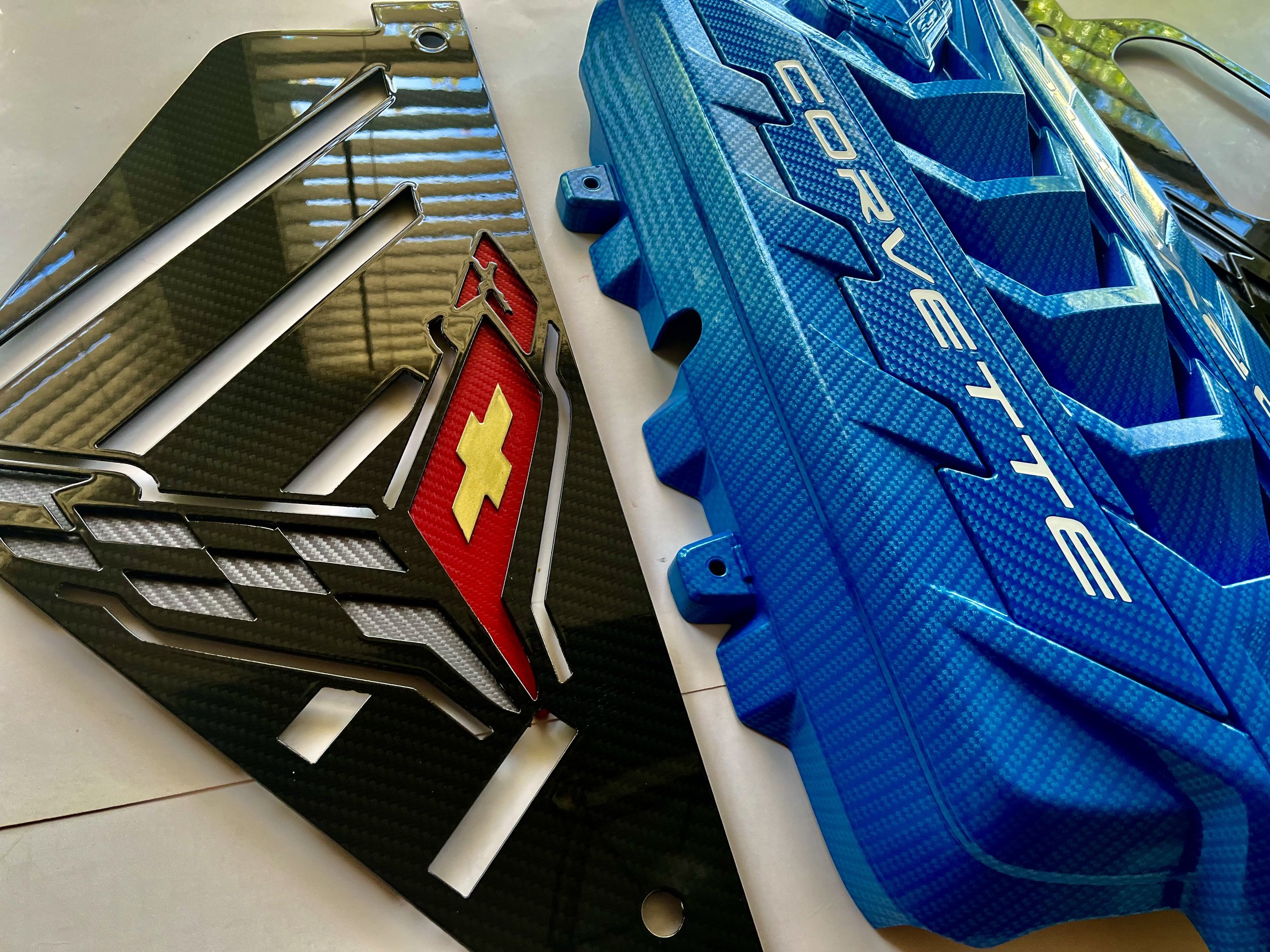 RAPID BLUE CARBON FIBER ENGINE COVER/APPEARANCE PACKAGE — RACEREADYPANELS