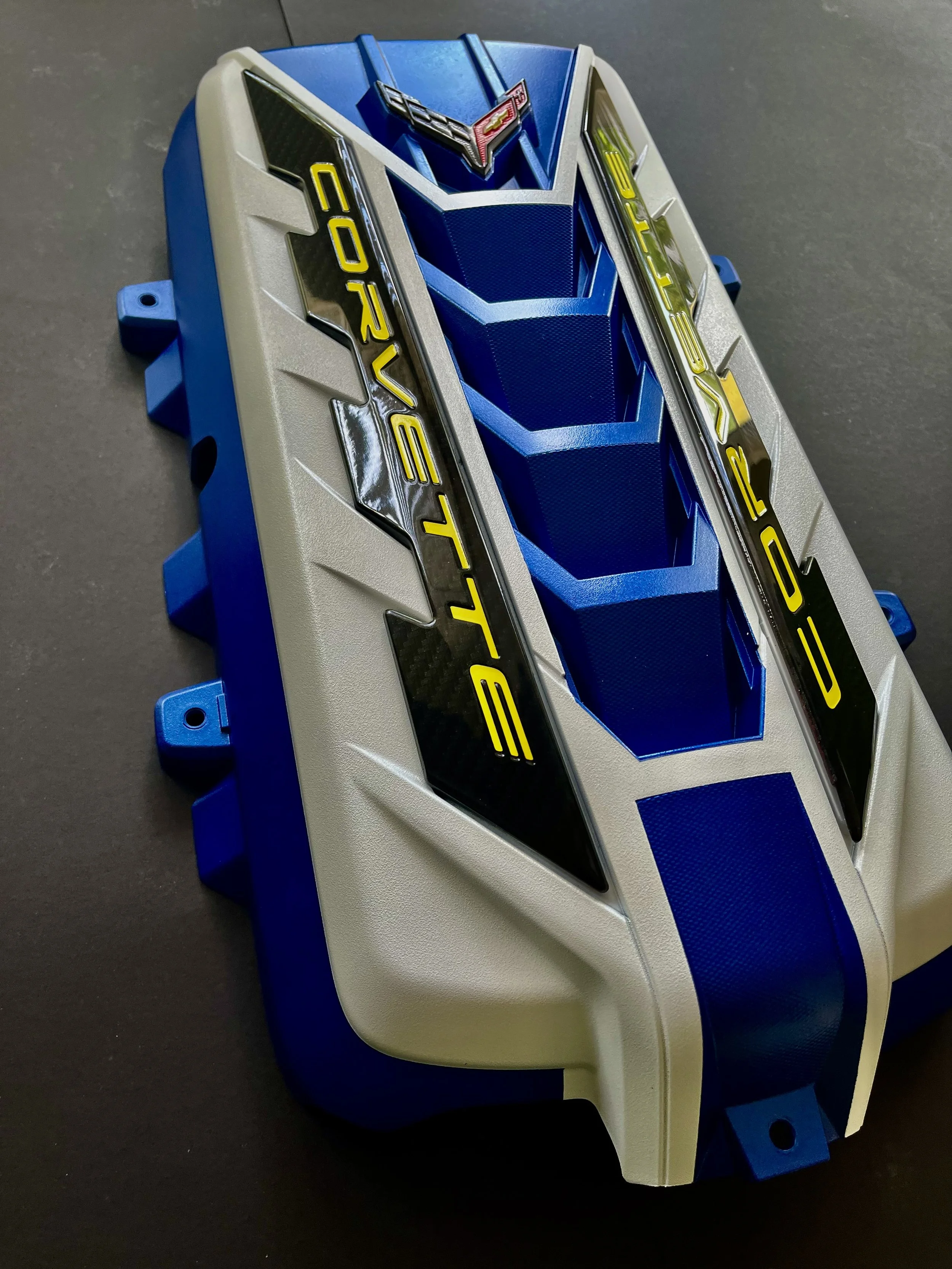 RIPTIDE BLUE ARCTIC WHITE CARBON FIBER RAILS — RACEREADYPANELS