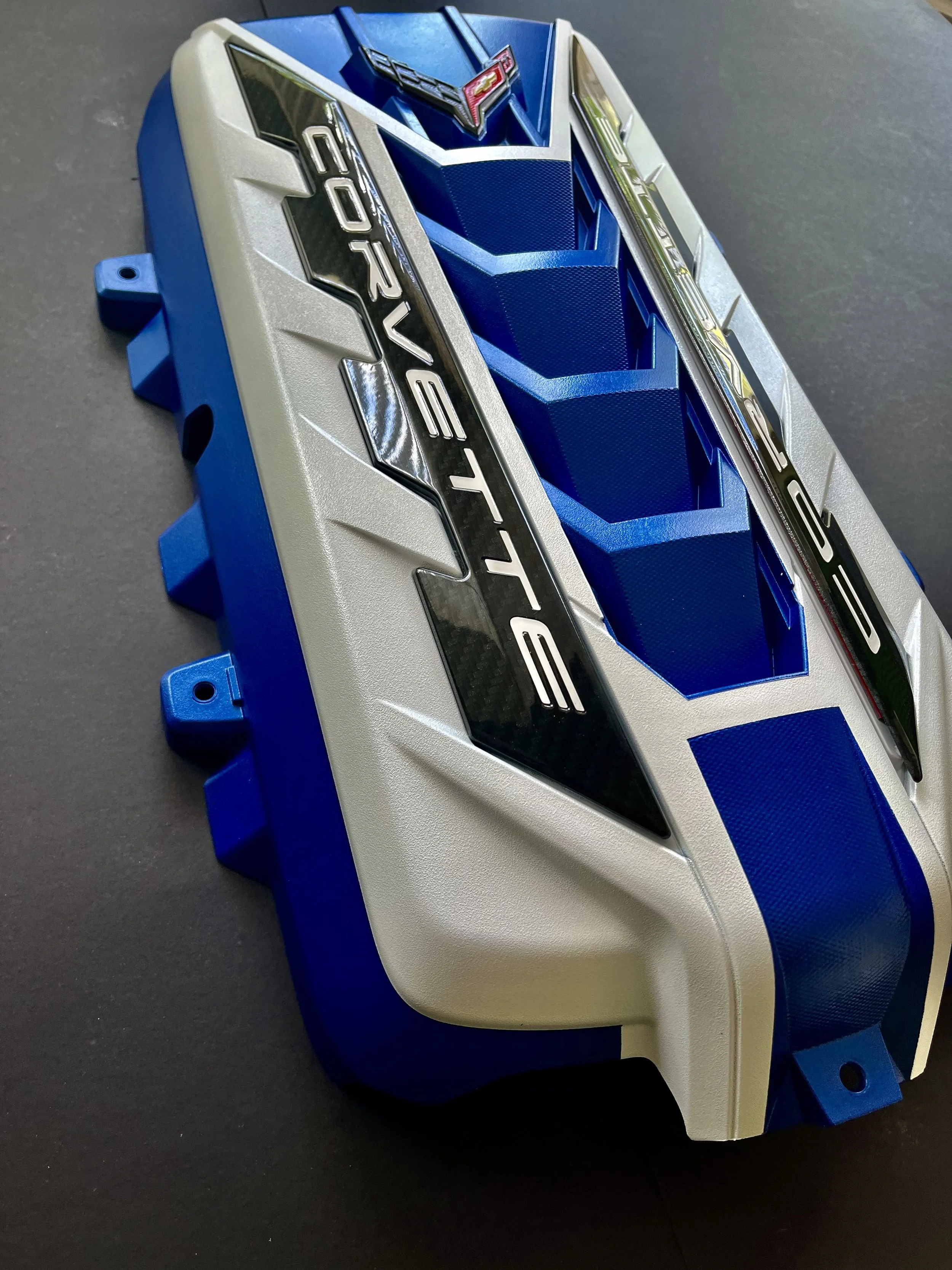 RIPTIDE BLUE ARCTIC WHITE CARBON FIBER RAILS — RACEREADYPANELS