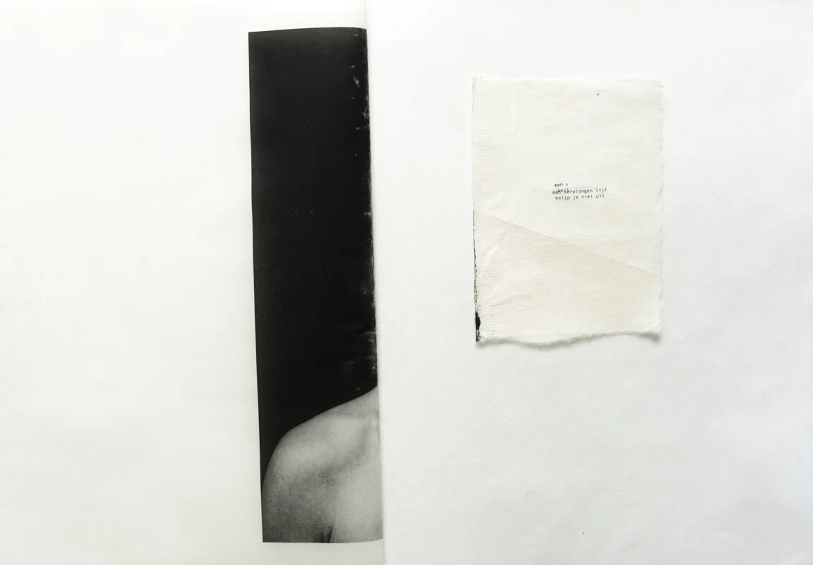 no titlelittle writings on japanese rice paper, combined with transparant sheet.20x30 cm1/1