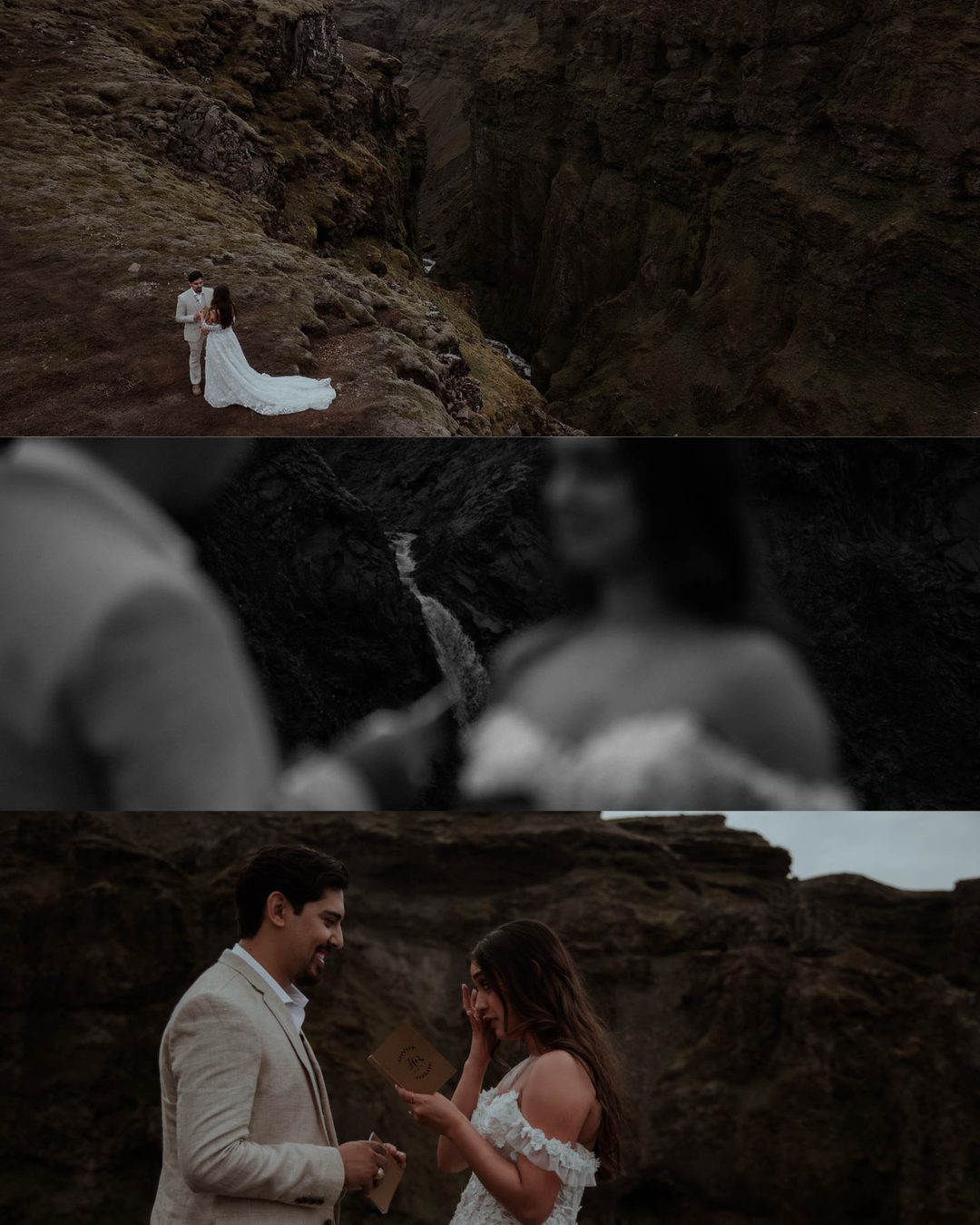 an elopement ceremony in the mountains