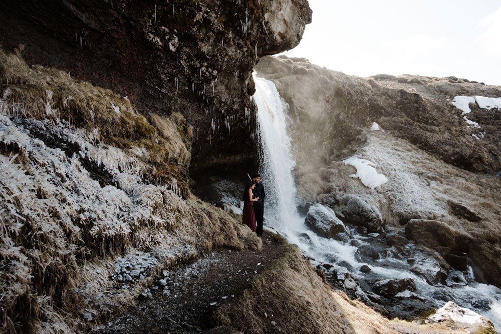 private engagement photos at Snaefellsnes Peninsula