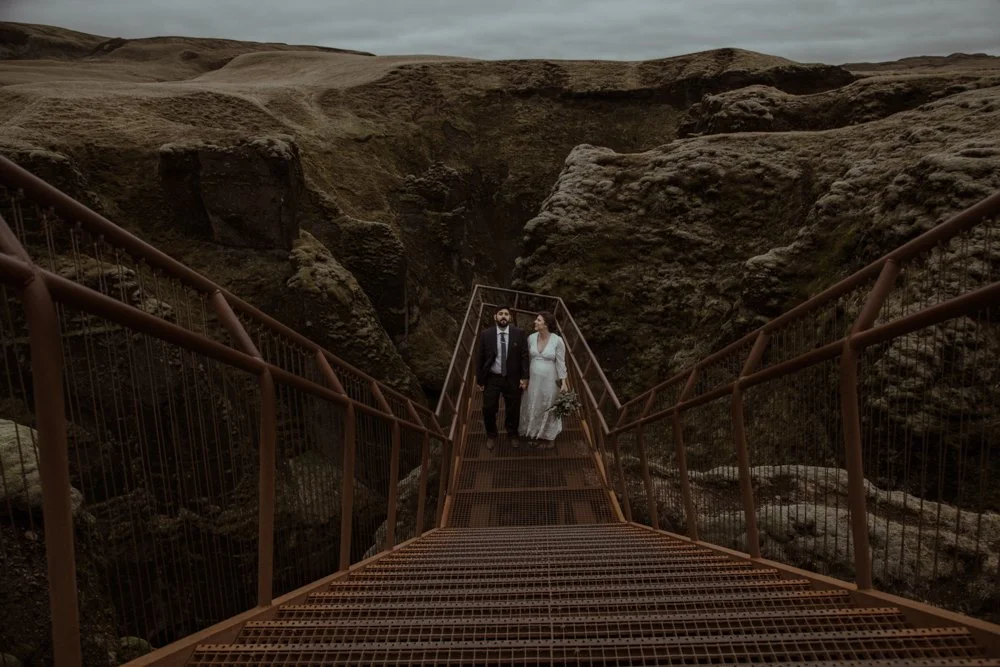 an elopement wedding in Iceland