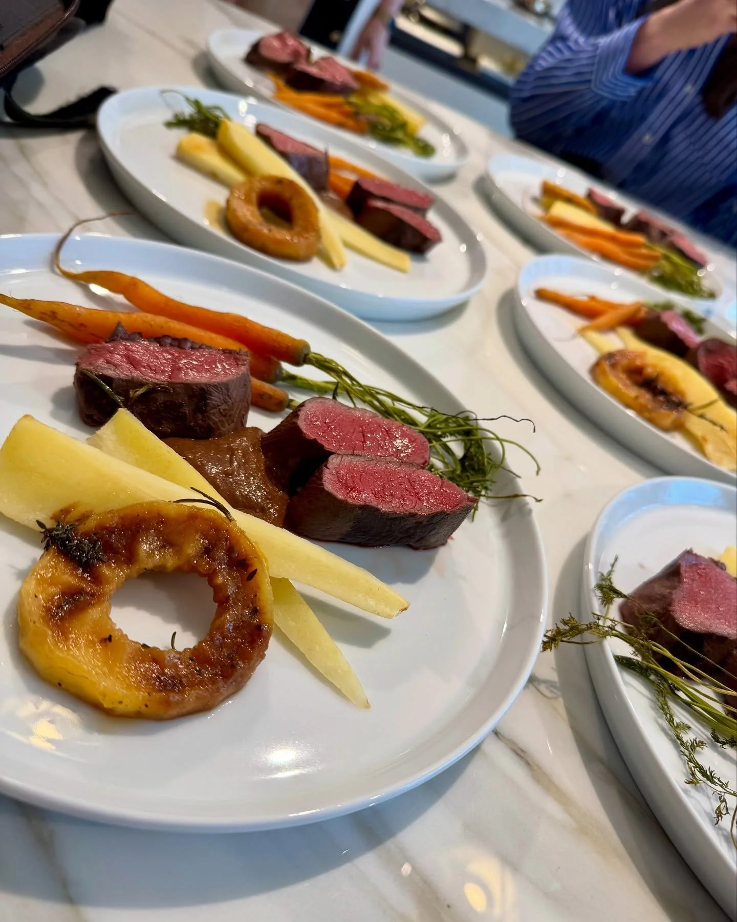 Dinners of late.

It takes time to become comfortable in a style of cooking and ours is about local, high seasonal ingredients done simply and accompanied by all the little touches to the table that make dinner an experience.

1, Venison, root vegeta