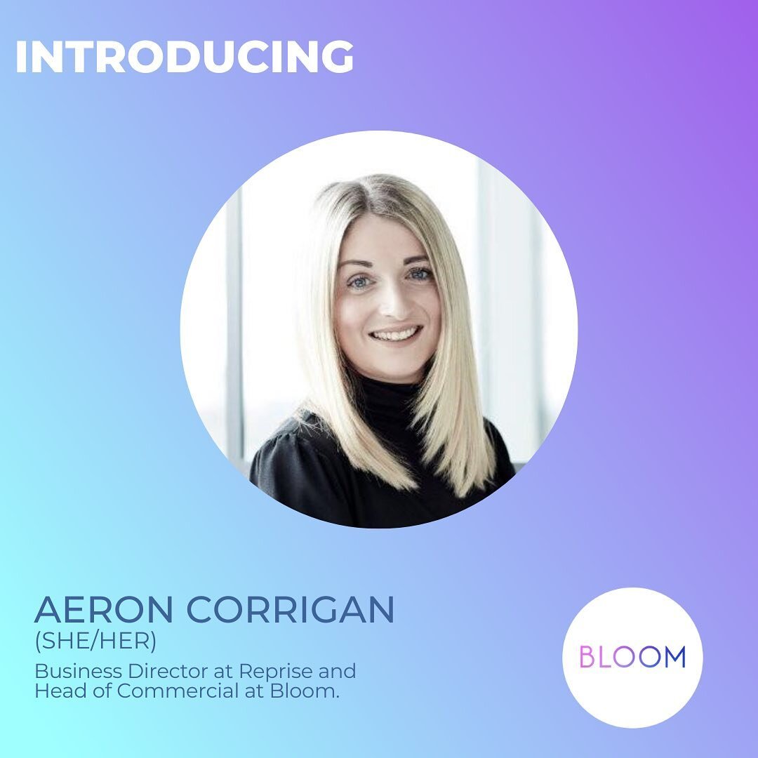 Introducing @aeroncorrigan, Business Director at @reprisedigital and Head of Commercial at @bloomuk_org.

&quot;I am honoured to be in the leadership team at Bloom for the second year in a row. Last year being Head of Exchange taught me so much about