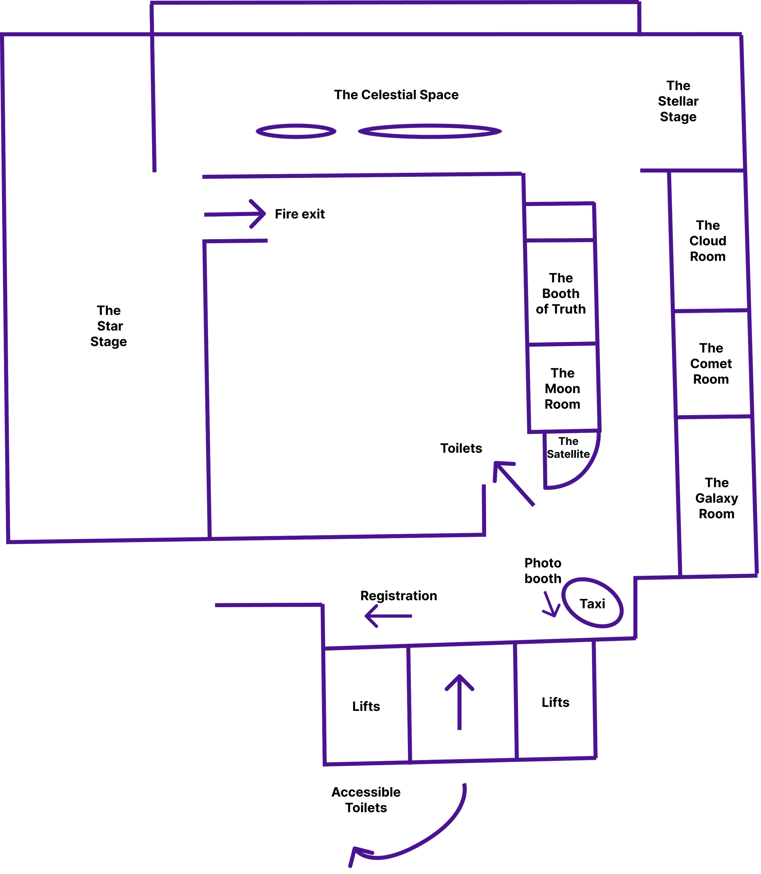 A map of the venue