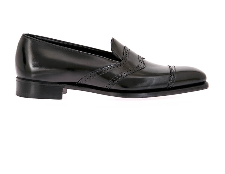 靴 Anthony Cleverley Hague UK7.5 Anthony in Black Calf — George Cleverley