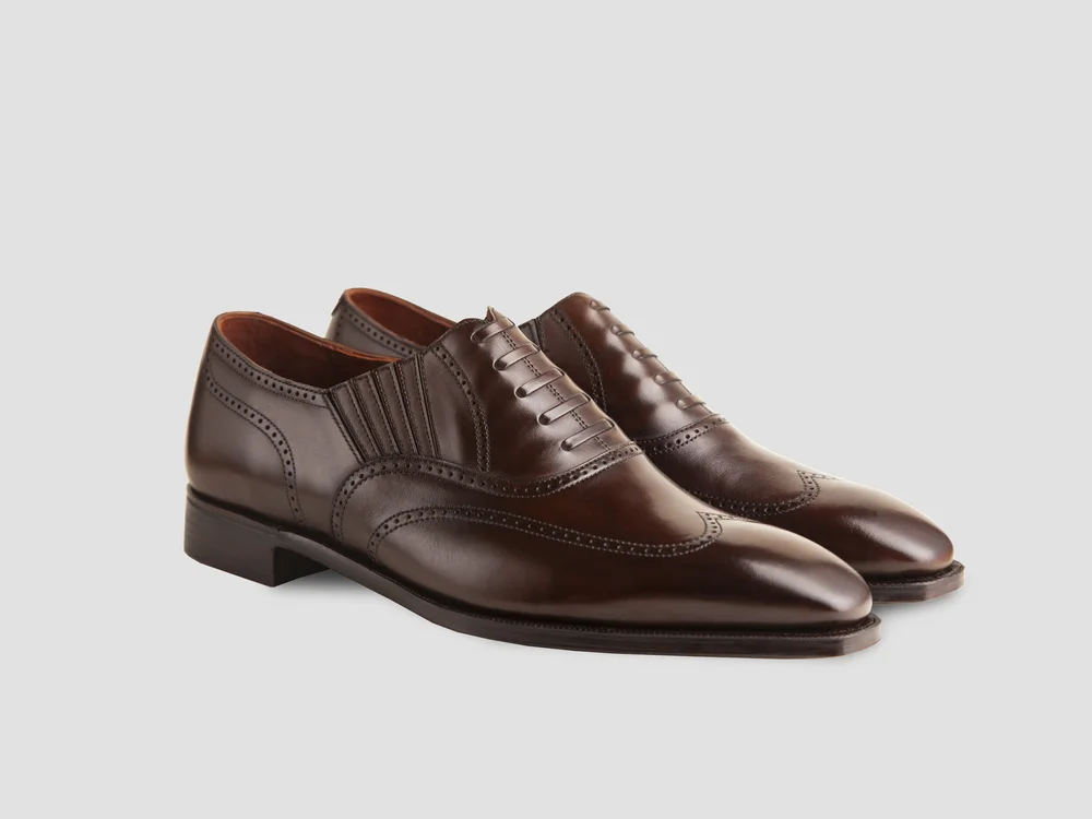 George Cleverley Brown Leather Oxford Shoes  English NEW-BESPOKE, GEORGE CLEVERLEY, Cap-Toe Oxford & Trees: US  main image 2