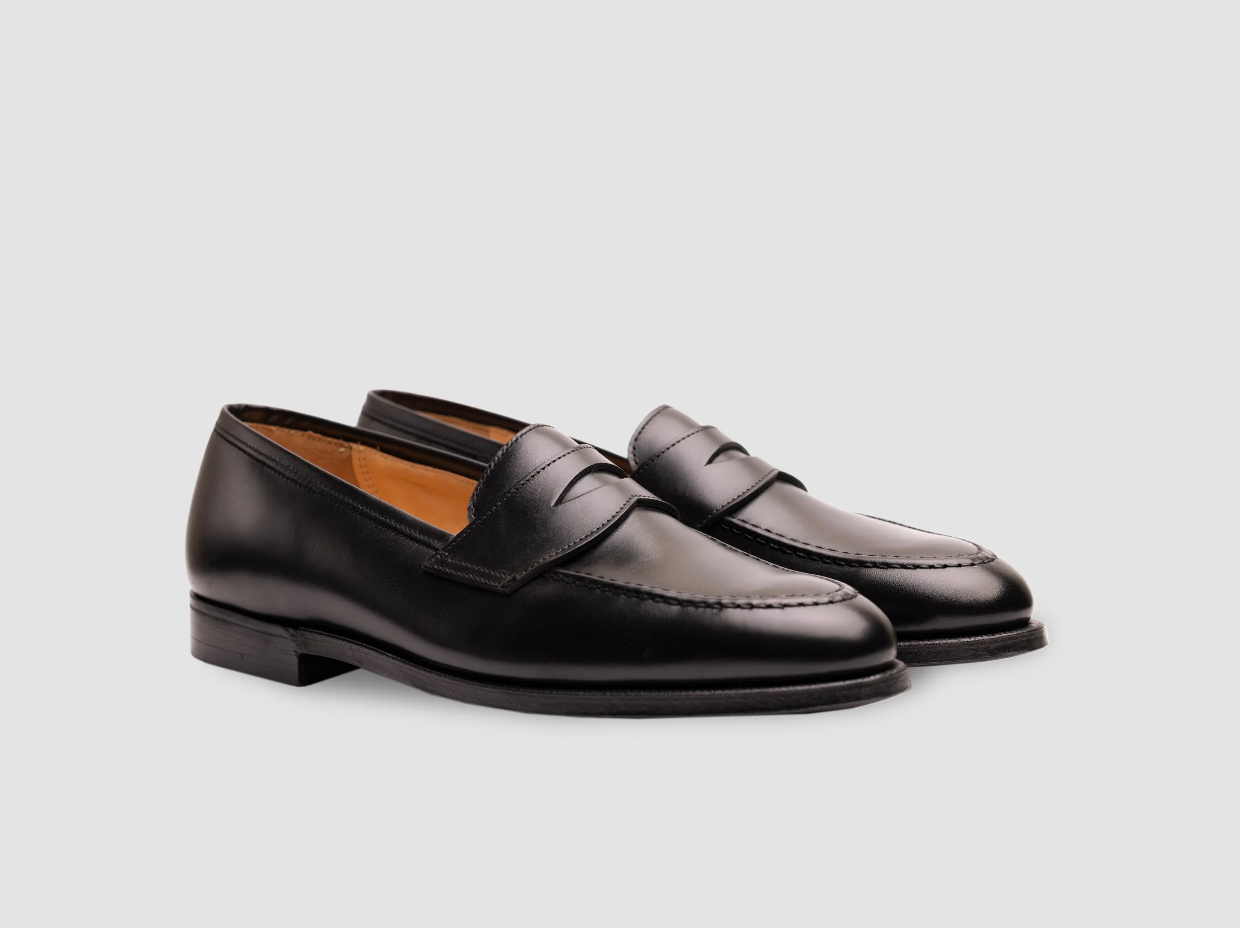 Bradley II suede penny loafers in brown - George Cleverley 