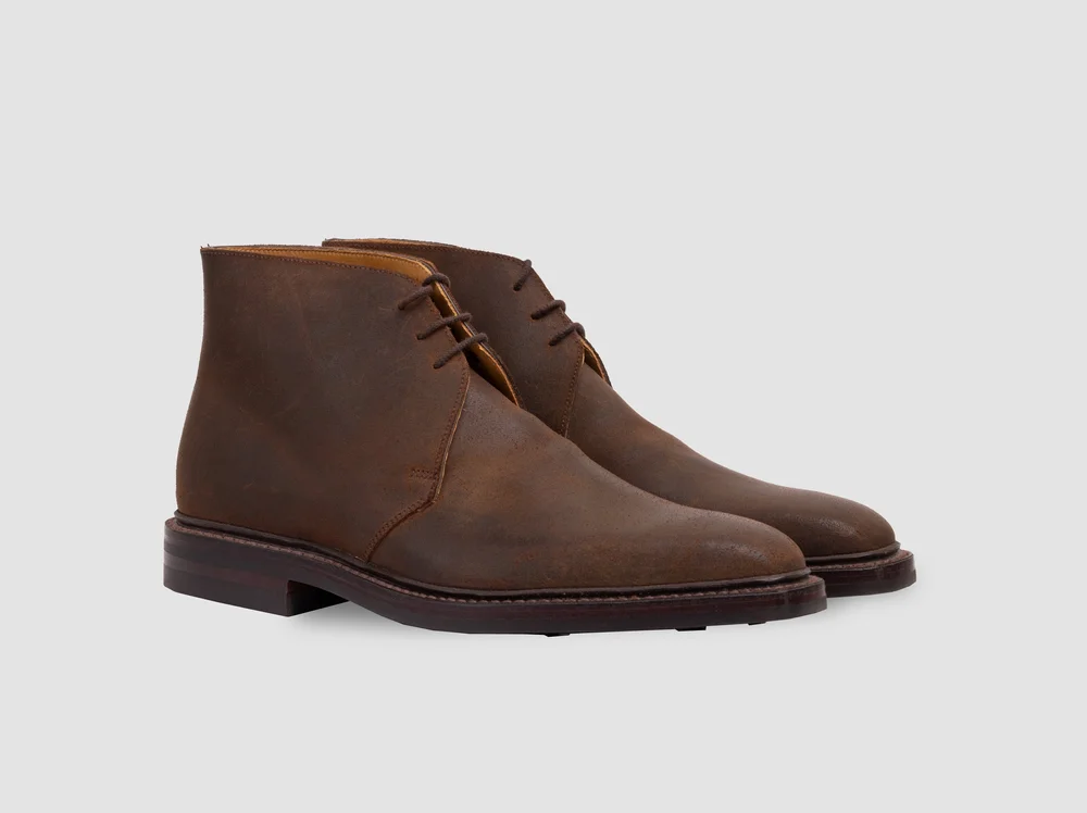 Nathan in Dark Brown Rough-out Suede — George Cleverley