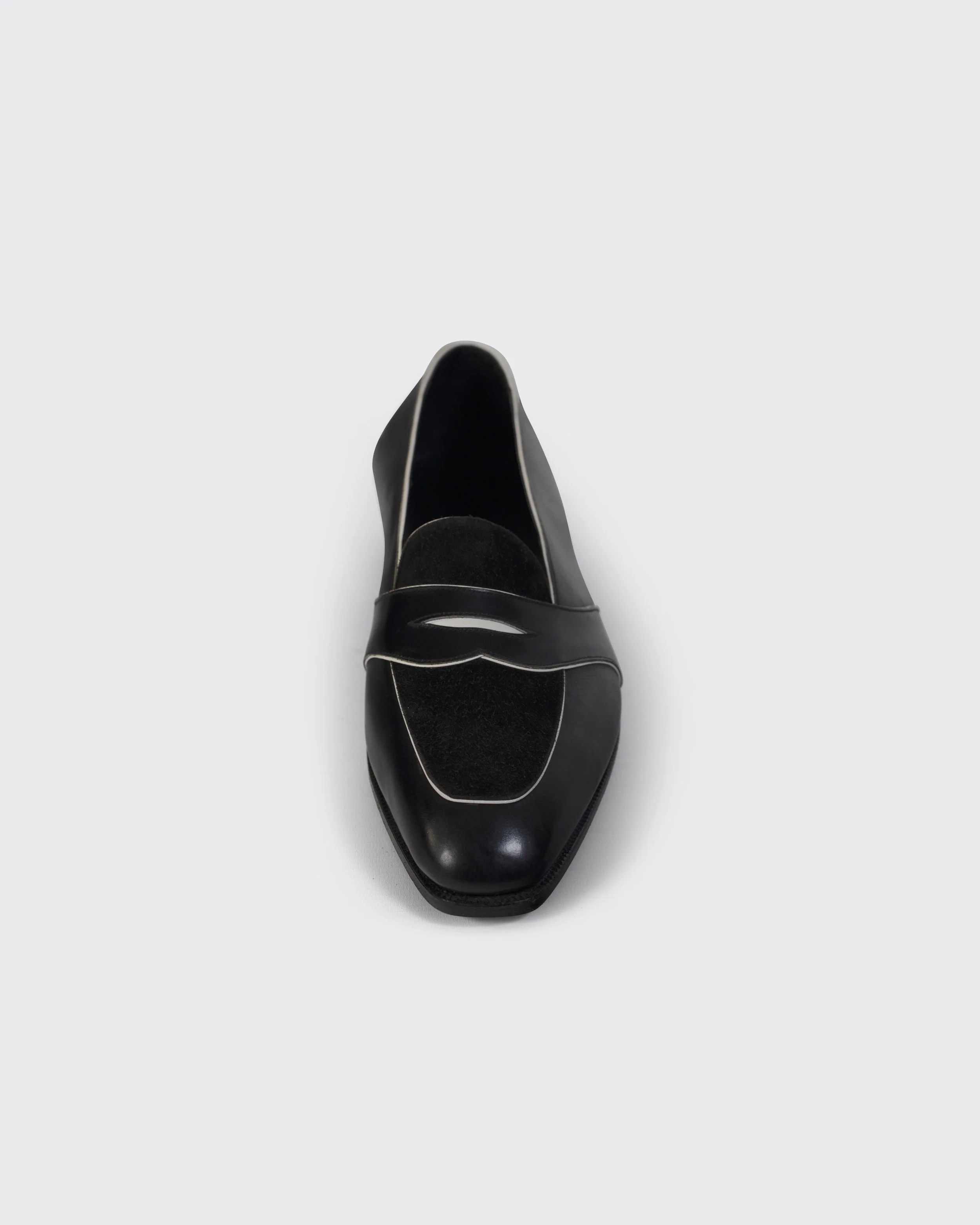 Amsbury - Black Calf & Black Suede Apron5.jpg