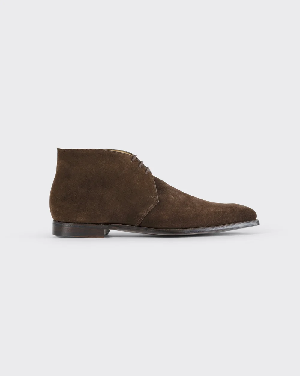 Nathan in Dark Brown Suede Calf — George Cleverley