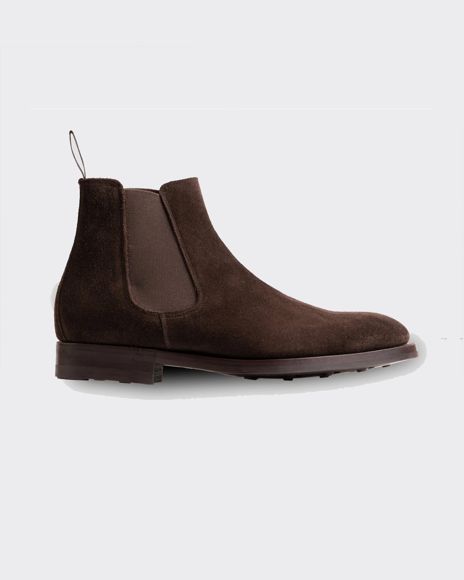 Jason in Dark Brown Suede with Rubber Sole
