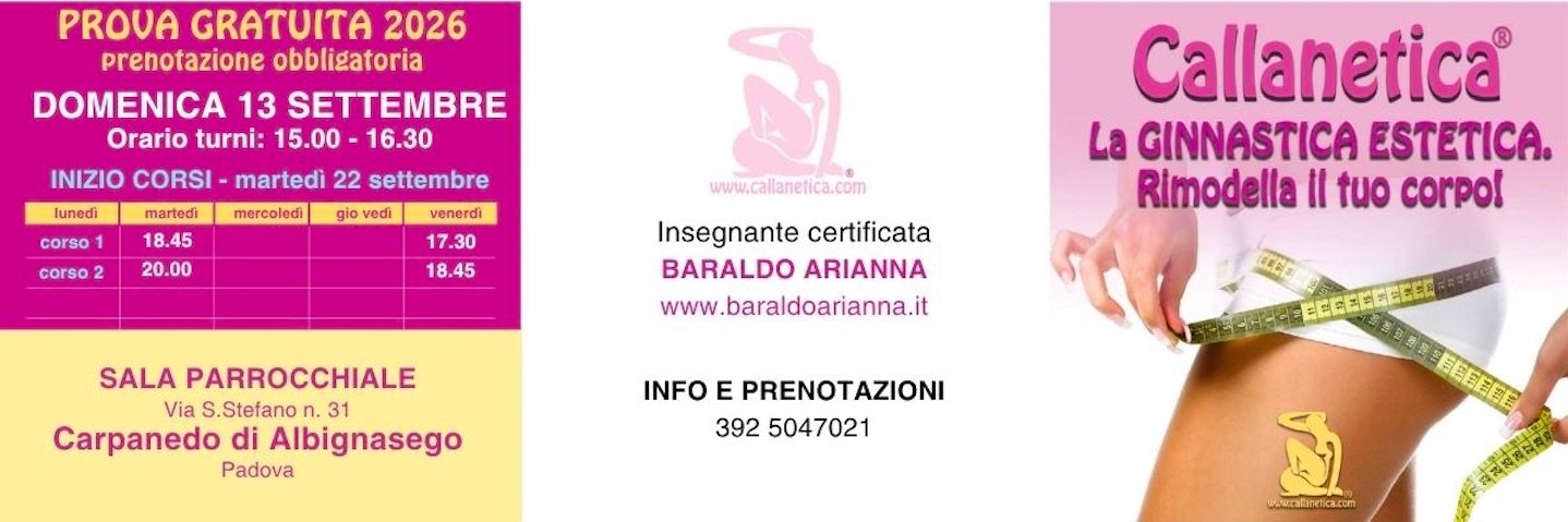 Carpanedo di Albignasego (PD)
Insegnante Certificato: Arianna Baraldo