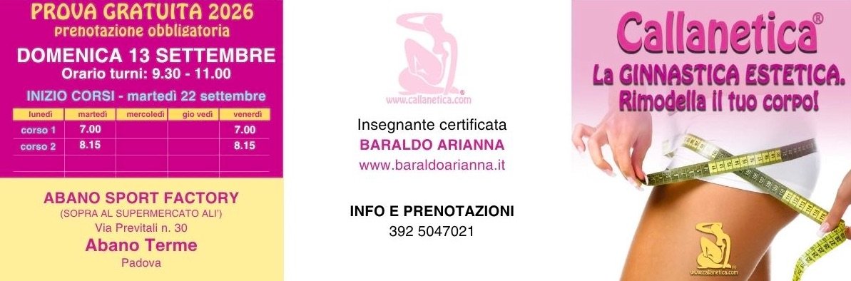 Abano Terme (PD)
Insegnante Certificato: Arianna Baraldo