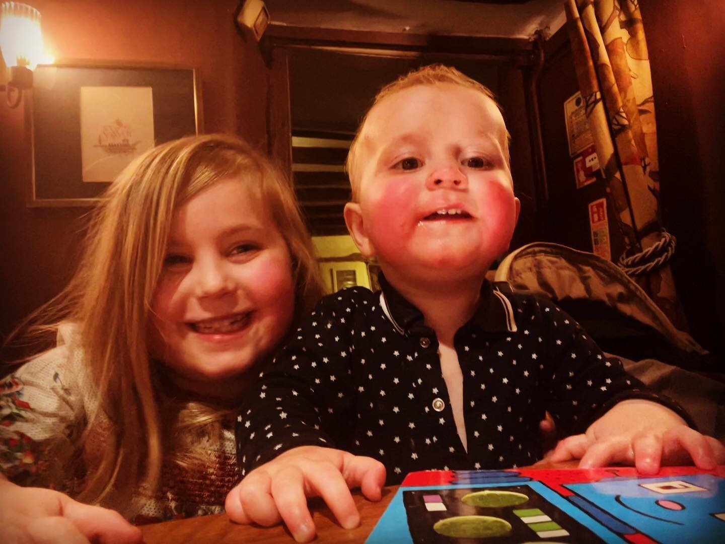 Out for dinner selfies.