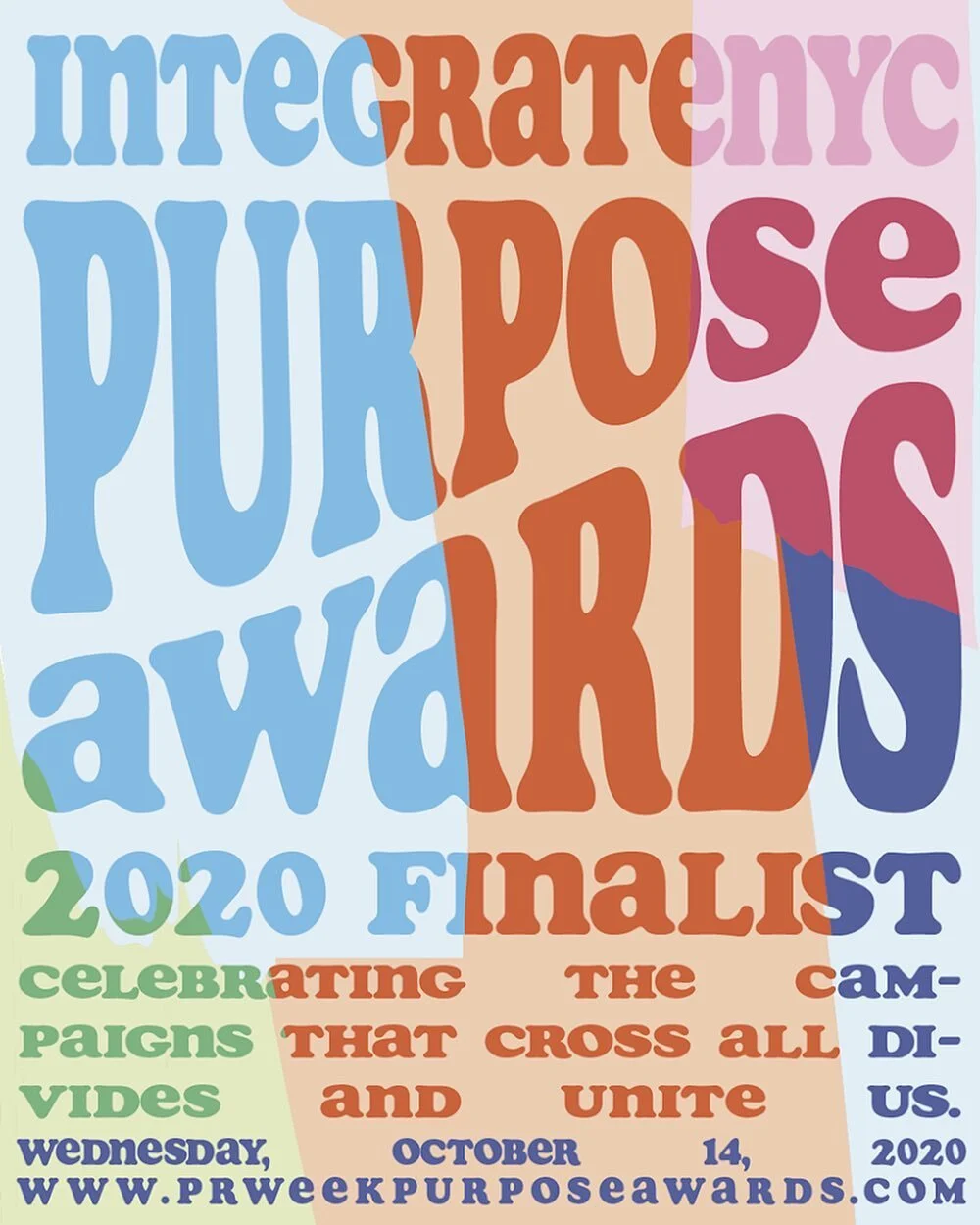 We are thrilled to announce that IntegrateNYC is a finalist for this year&rsquo;s Purpose Awards! Our work to achieve real integration in NYC schools has made the shortlist of the Best Student Campaign of 2020!! Every year, @prweek hosts the Purpose Awards to recognize activations that use creative ideas to further positive causes and also to acknowledge the organizations and individuals behind them. We love to see the hard work and the voices of students amplified this way!