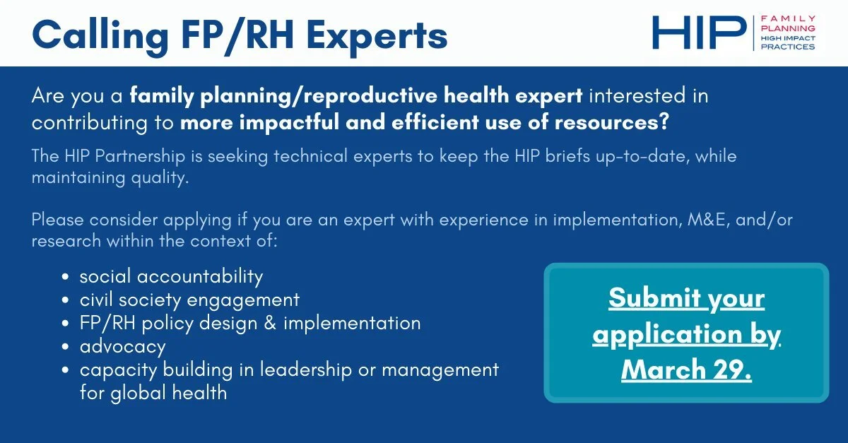 Calling FP/HR Experts