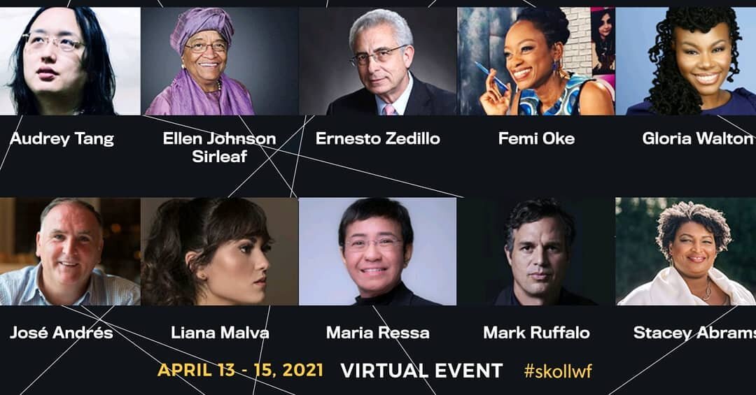 Our +SocialGood Emeritus Connector, Maria Ressa @maria_ressa will join key note speakers at the upcoming Skoll World Forum #SkollWF 

Follow @skoll.foundation for more information.