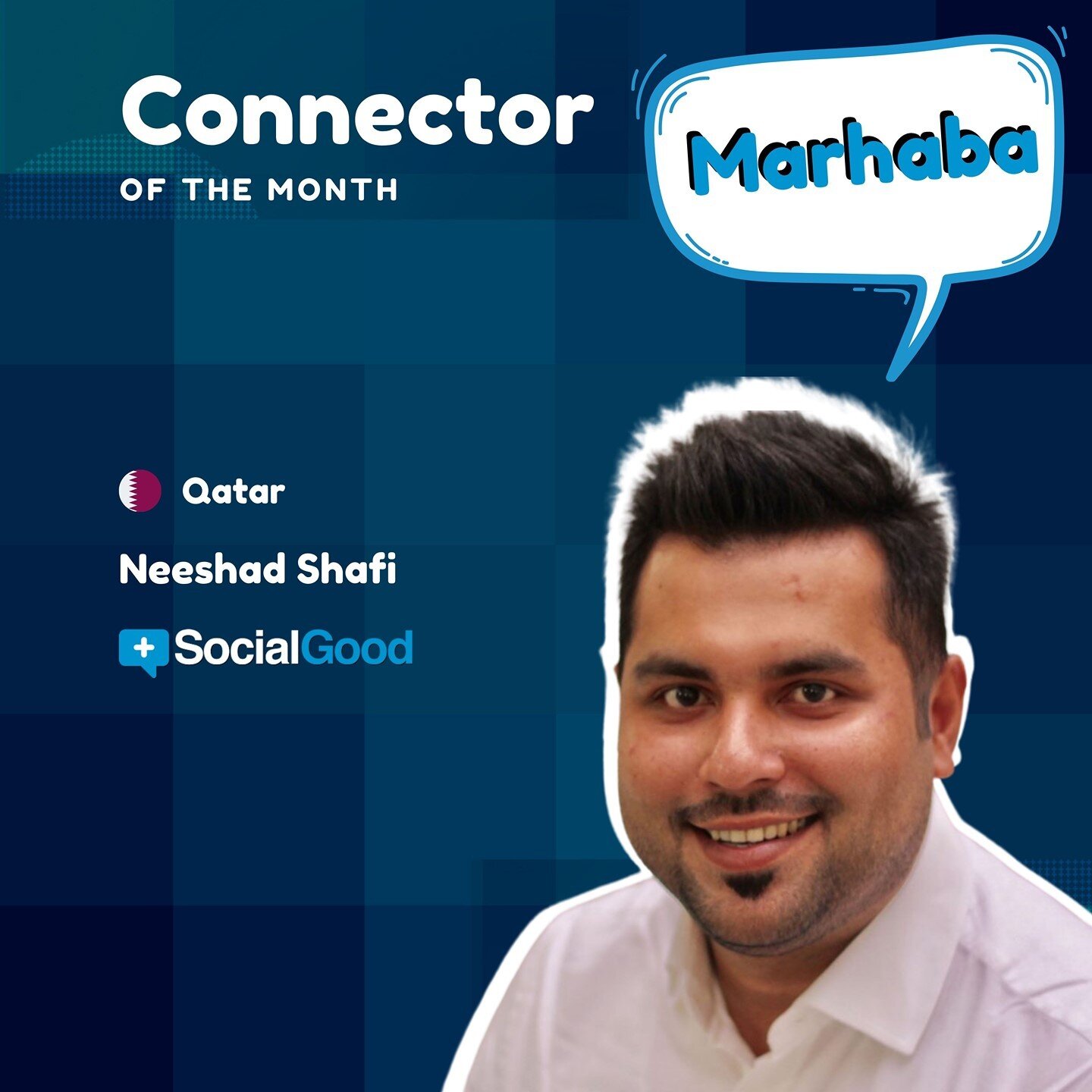 Meet our Connector of the month, Neeshad Shafi @neeshad 

He is an environmentalist, educator, and social change advocate based in Doha, Qatar. He is the Co-Founder &amp; Executive Director of Arab Youth Climate Movement Qatar (@AYCMQA), the first an
