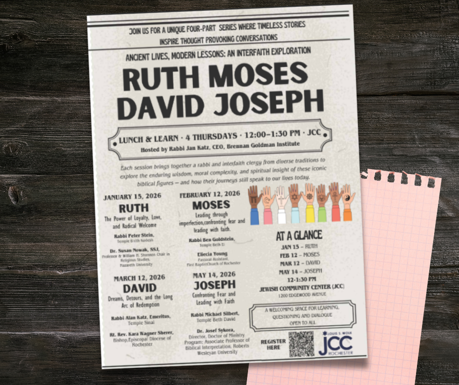 Lunch & Learn: Ancient Lives, Modern Lessons: An Interfaith Exploration