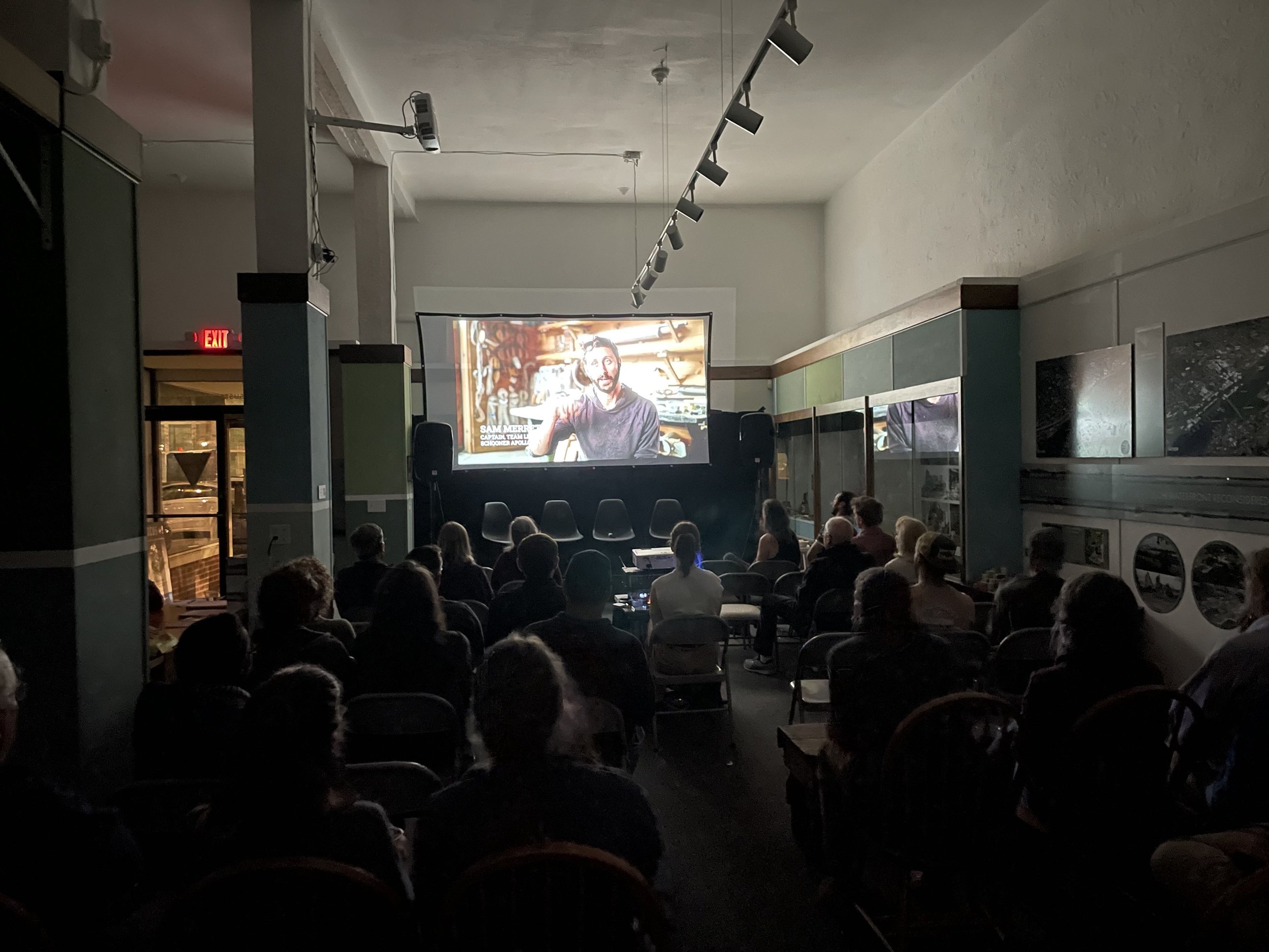   The Lab screened a number of films in the space including the documentary  Windshipped . Films are a great way to bring out the community!  