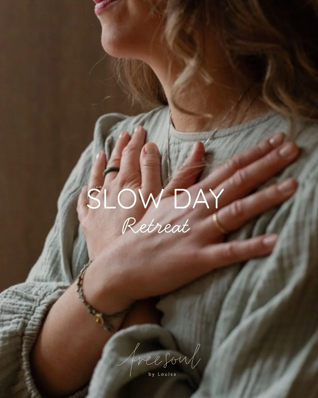 🌺 SLOW DAY Retreat 🌺

Ein Tag, voller Ruhe, Entschleunigung &amp; Zeit f&uuml;r dich.

Ein Raum zum Loslassen, Durchatmen und Regenerieren.

Sanfte Bewegung, bewusster Atem, achtsame Ber&uuml;hrung und Zeit zum Sein unterst&uuml;tzen dein Nervensys