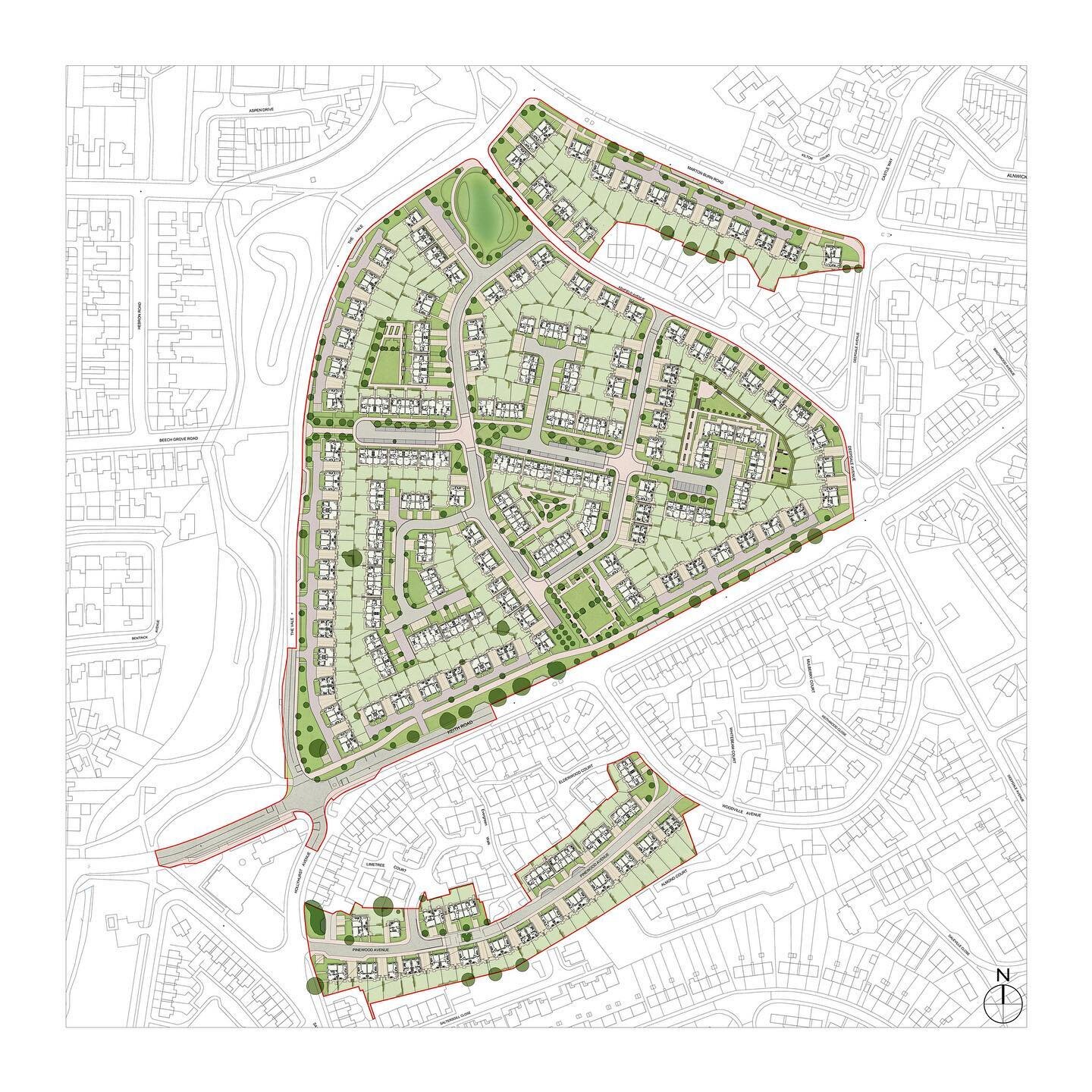 Delighted that our proposals for 296 affordable dwellings for Thirteen Group in Middlesbrough has been granted planning approval by MBC planning committee last week with a unanimous vote! Looking forward to see this one begin on site very soon! 

#ar