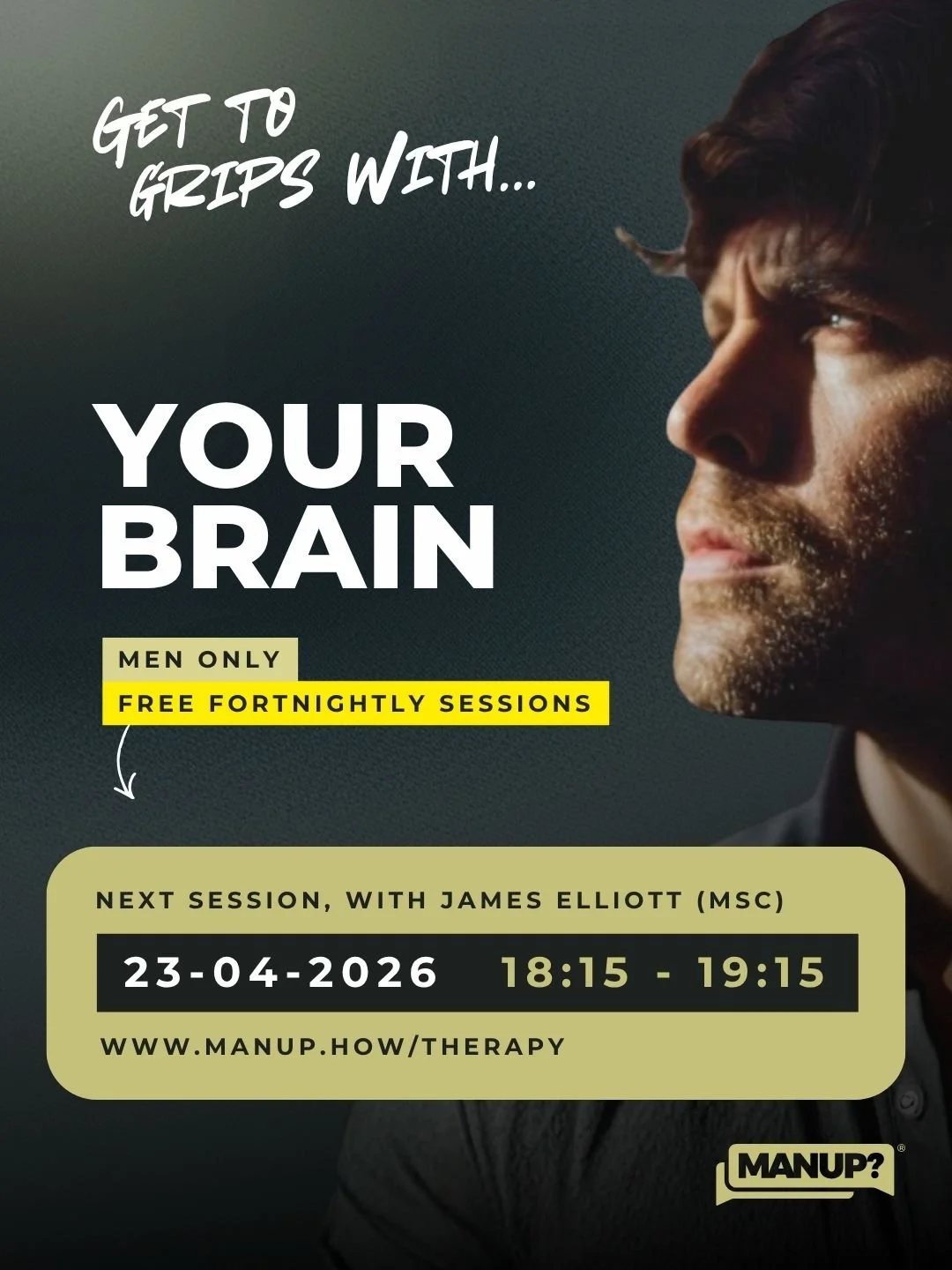 Men &amp; Your Brain with James Elliott MSc (Online)