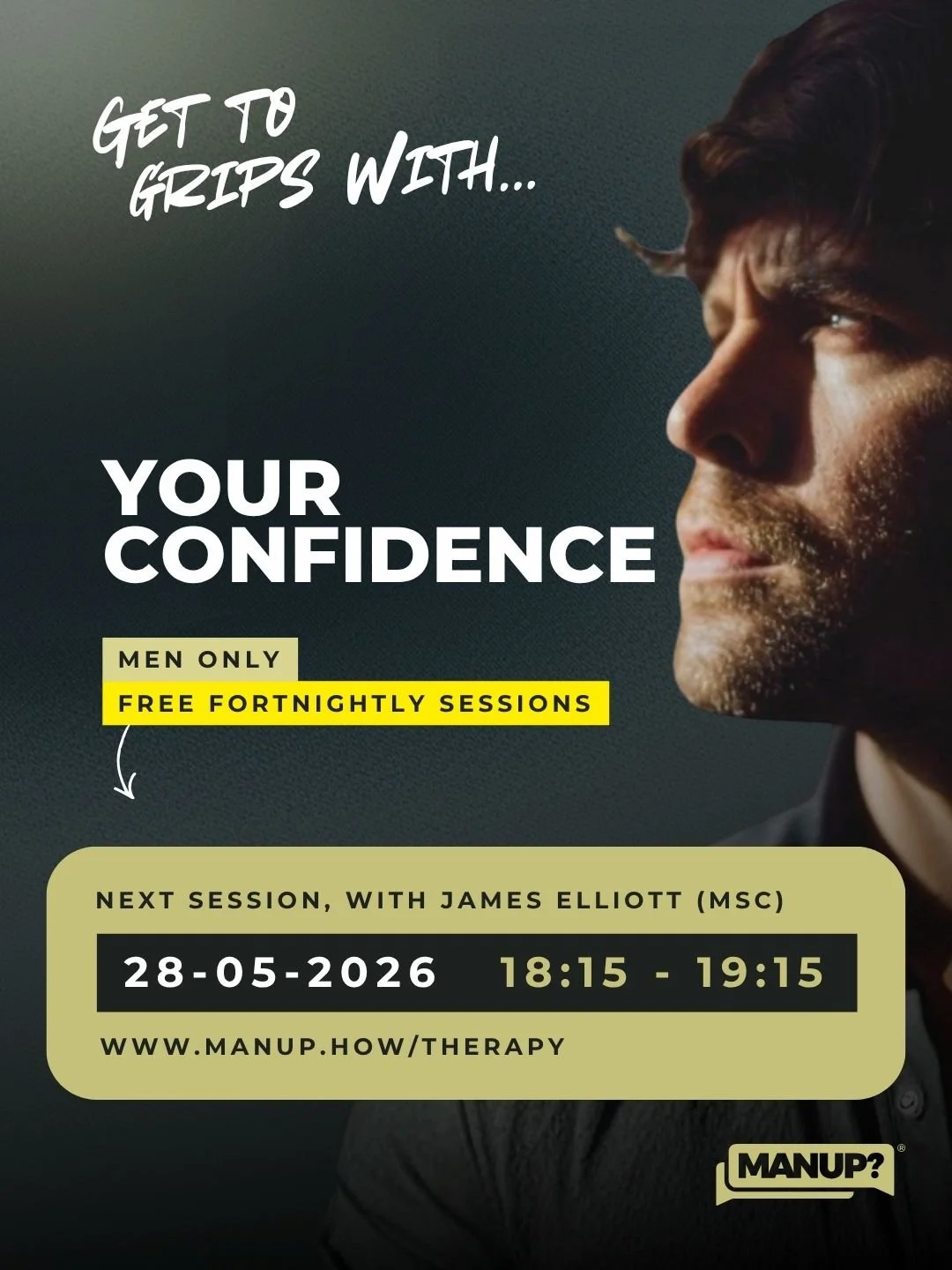 Men & Your Confidence with James Elliott MSc (Online)