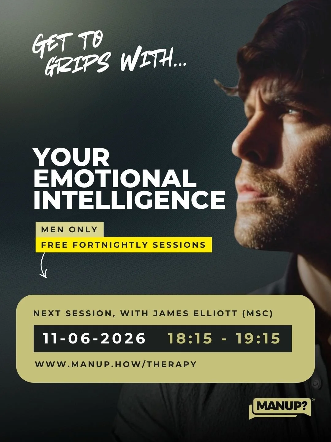 Men & Your Emotional Intelligence with James Elliott MSc (Online)