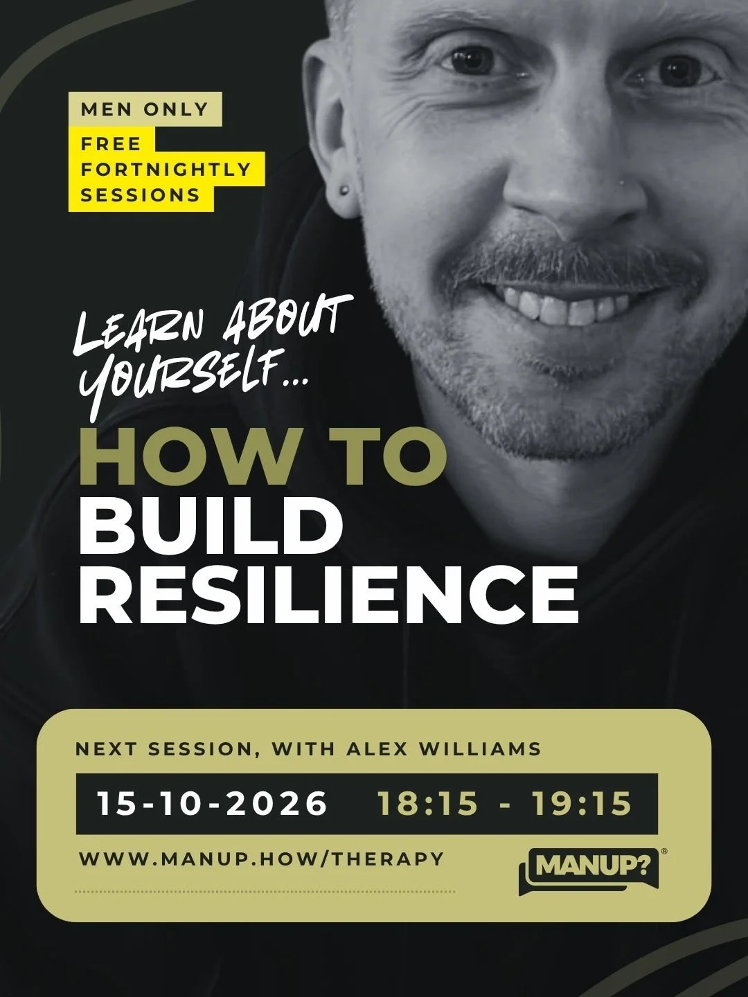 Men & How to build resilience - With Alex Williams (Online)