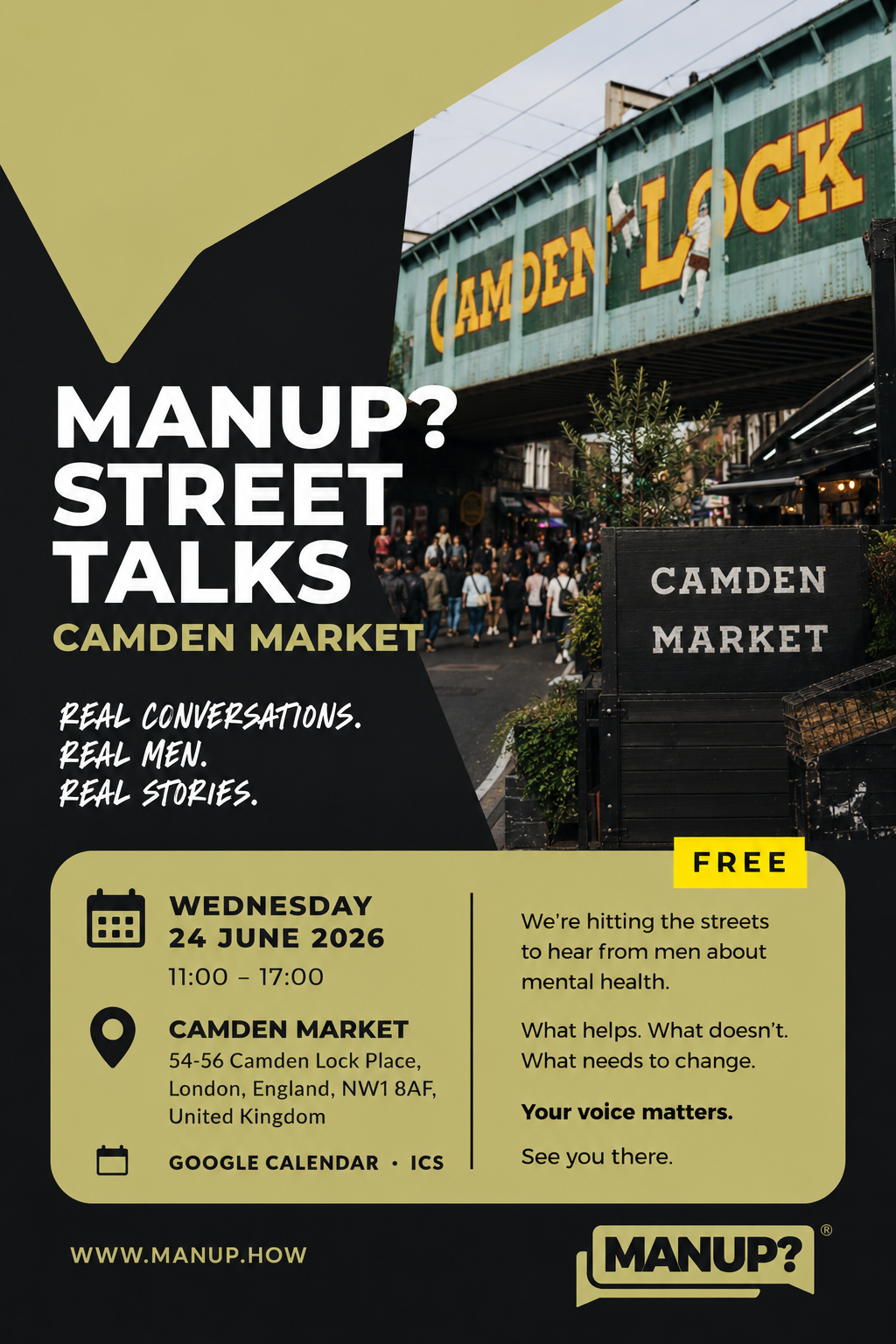 MANUP? Street Talks | Camden Market