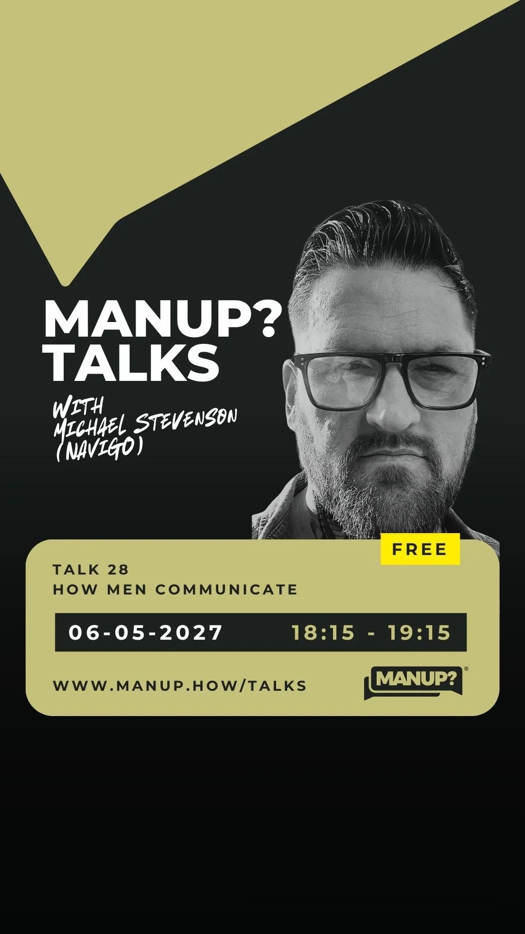 MANUP? Talks: How Men Communicate with Michael Stevenson 