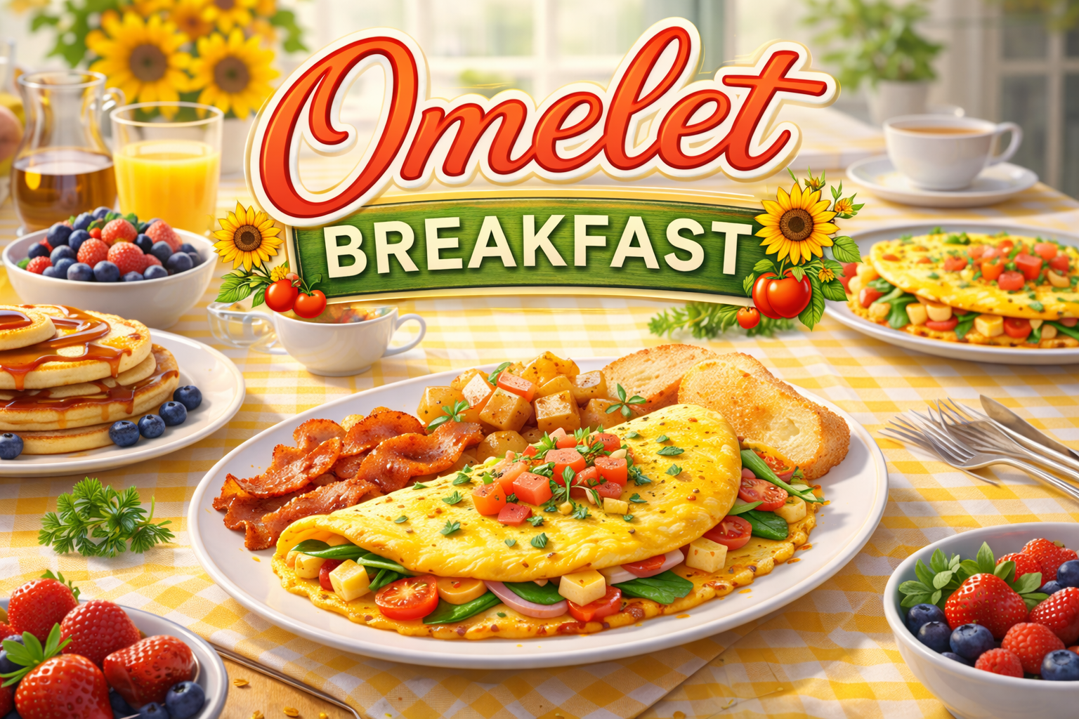 Omelet &amp; Pancake Brunch